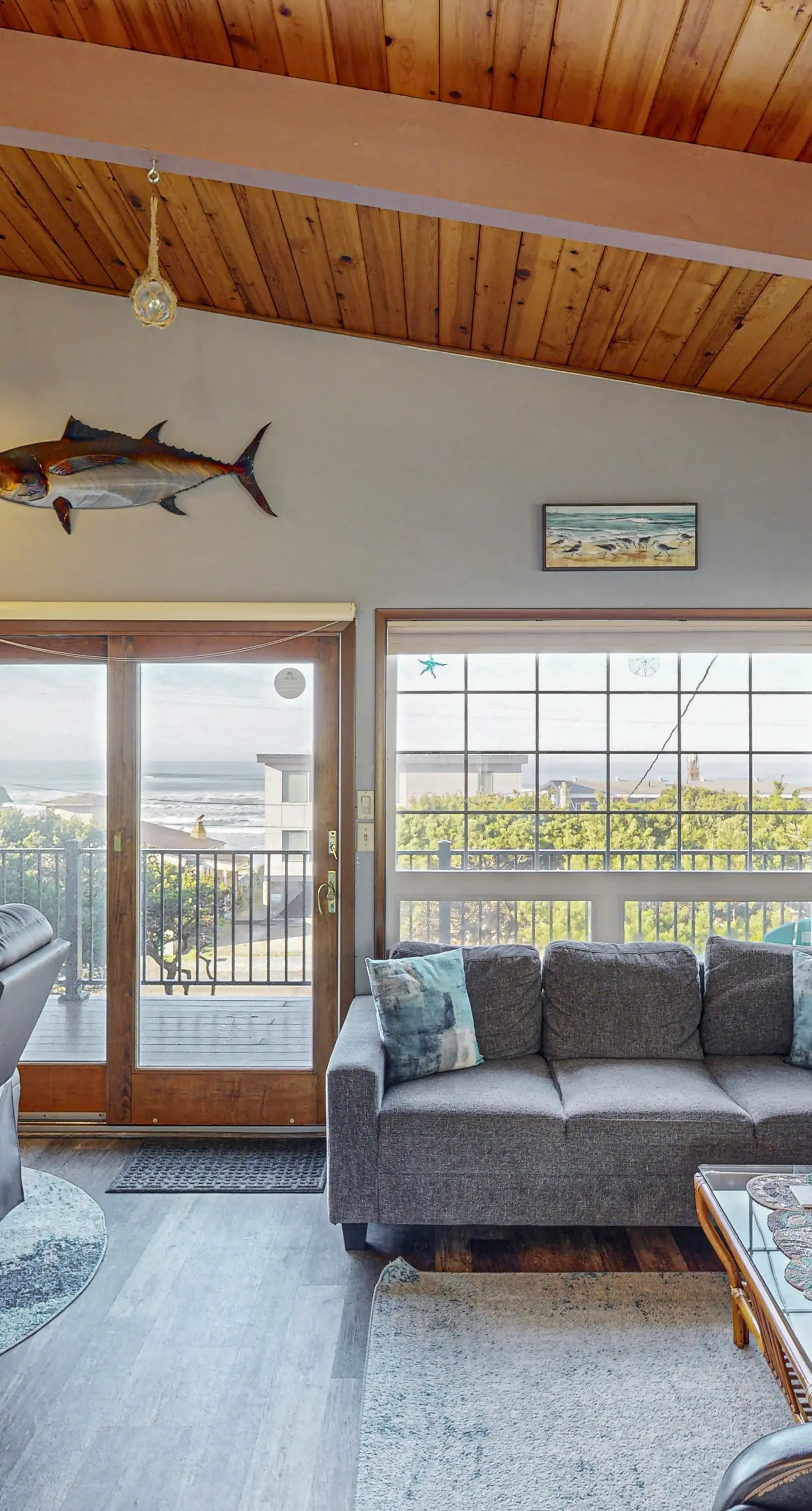 Ocean and Lake View Home with Private Hot Tub 1 2 Block to Beach Dogs OK