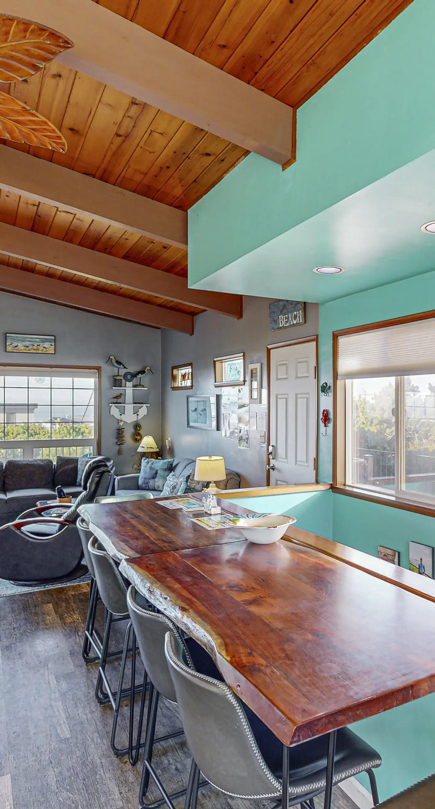 Ocean and Lake View Home with Private Hot Tub 1 2 Block to Beach Dogs OK