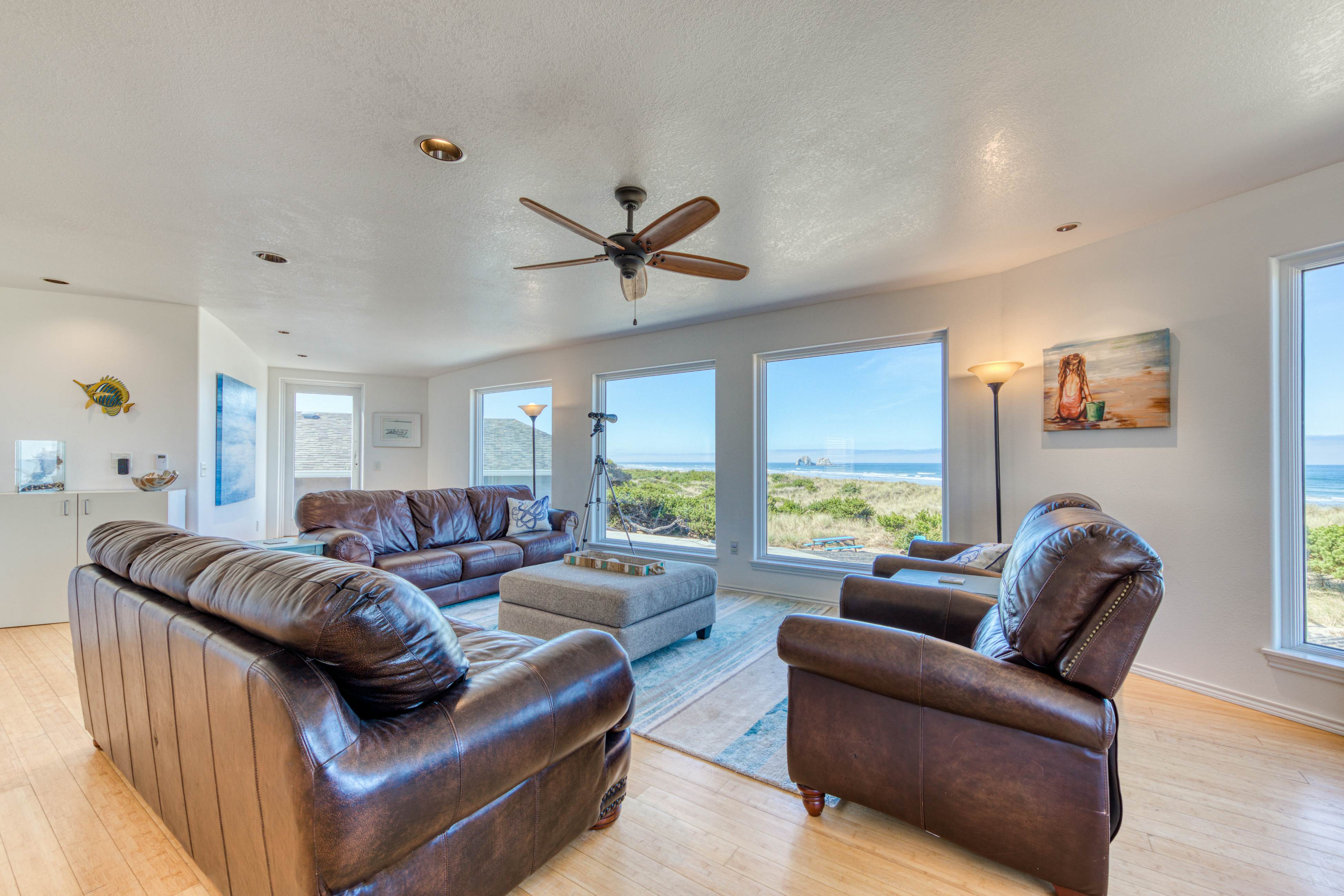 Oceanfront, dog-friendly beach house with game room & plenty of room