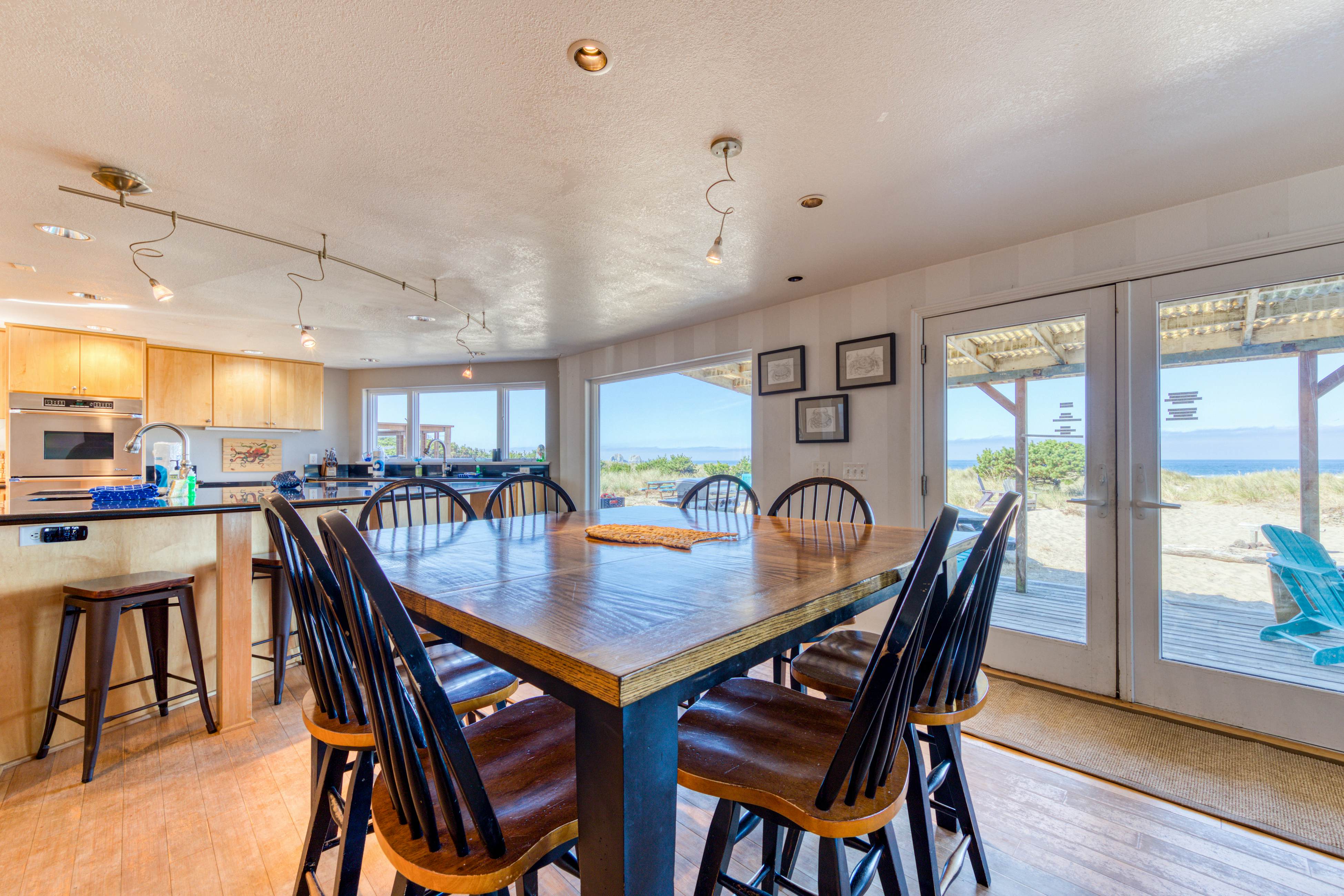 Oceanfront, dog-friendly beach house with game room & plenty of room