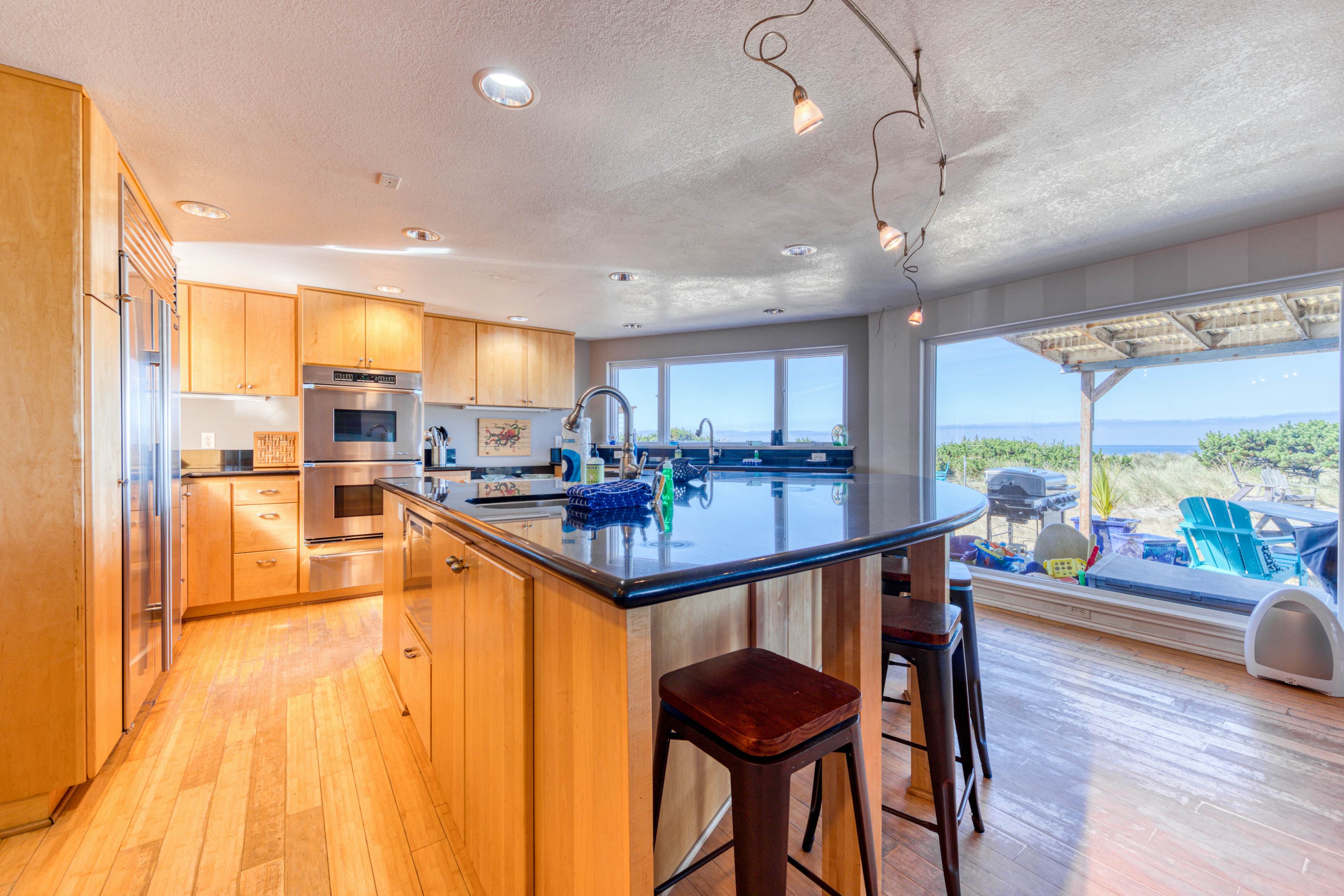 Oceanfront, dog-friendly beach house with game room & plenty of room