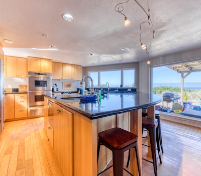 Oceanfront dog friendly beach house with game room and plenty of room