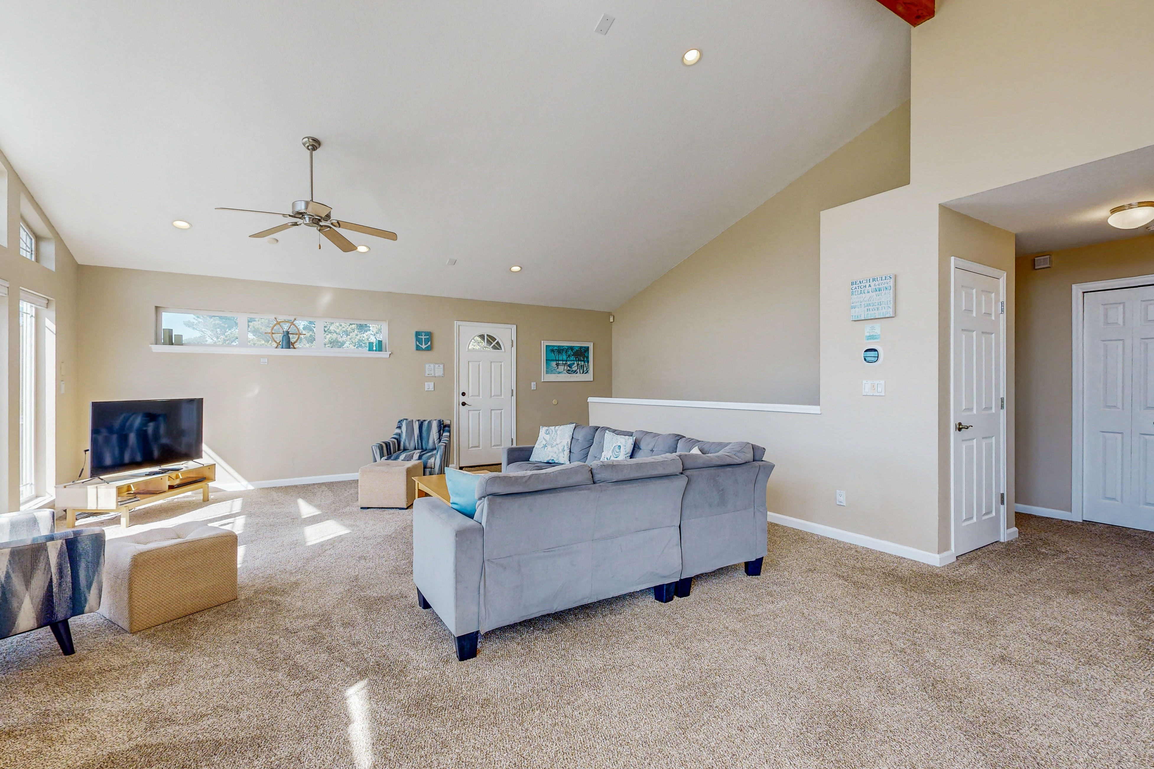 Ocean side home steps from sand dog friendly