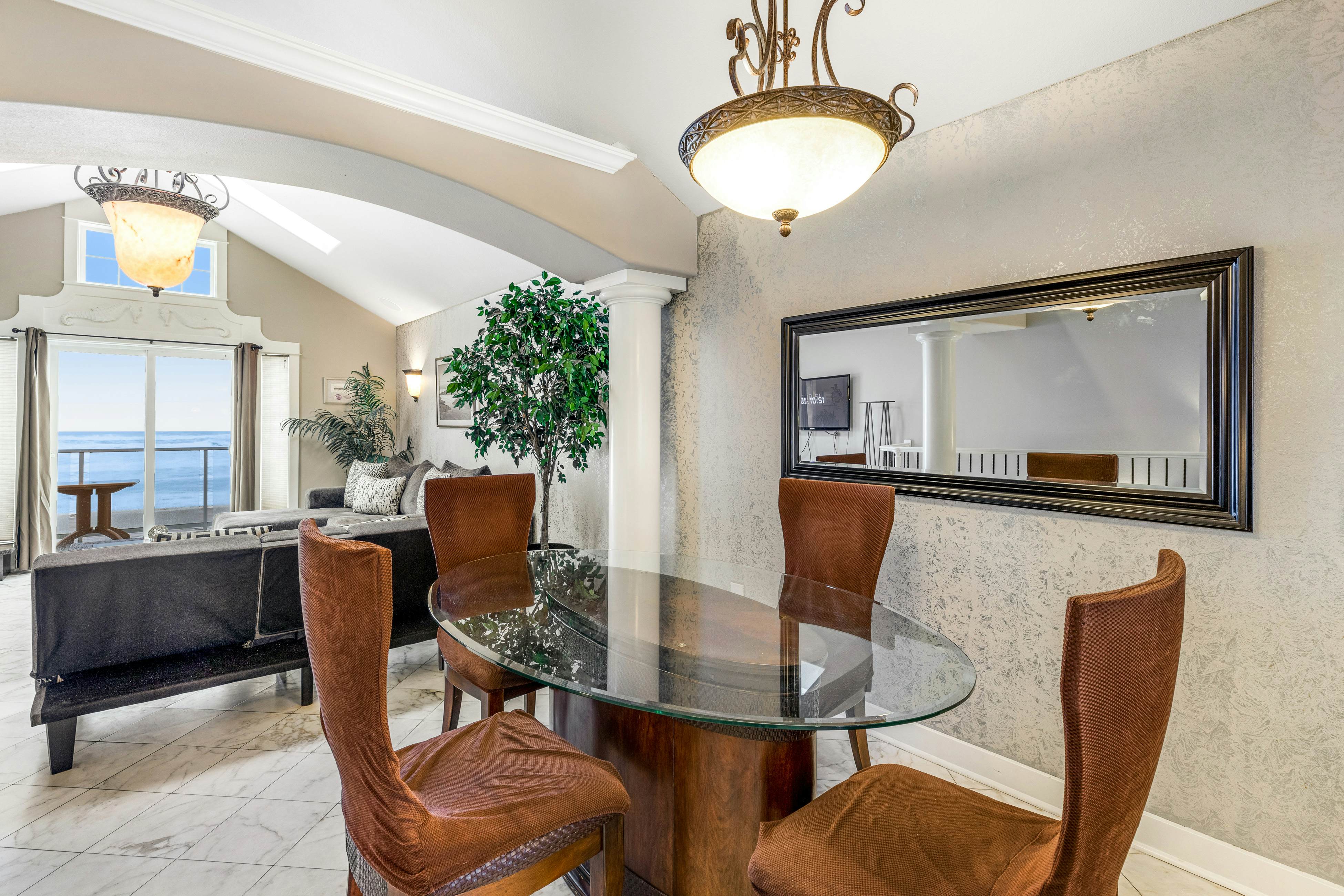 Oceanfront townhome with amazing views, decks, beach access, & updated kitchen