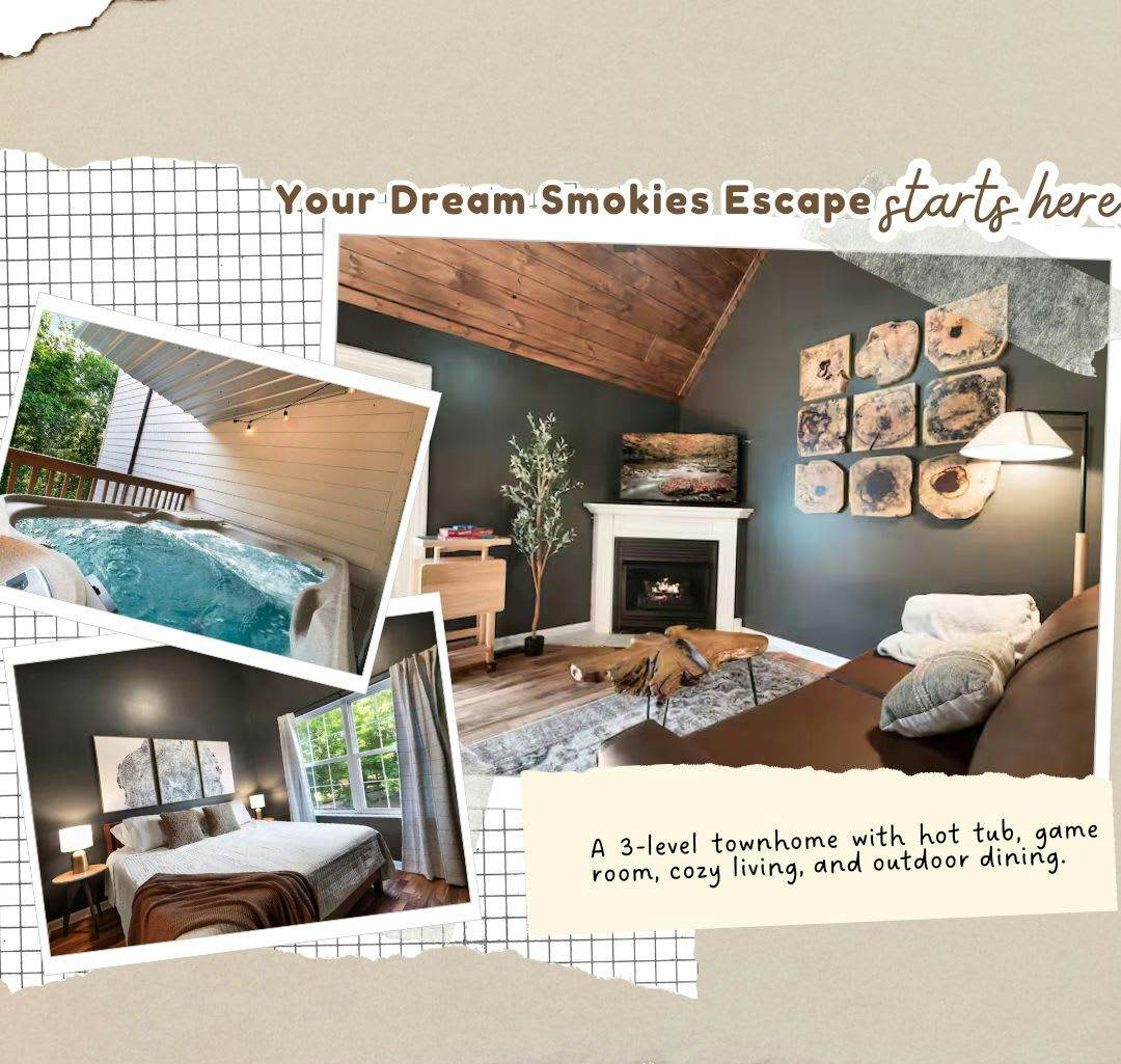 Near Pkwy / Dollywood, Sleeps 6・Hot tub・Game Room