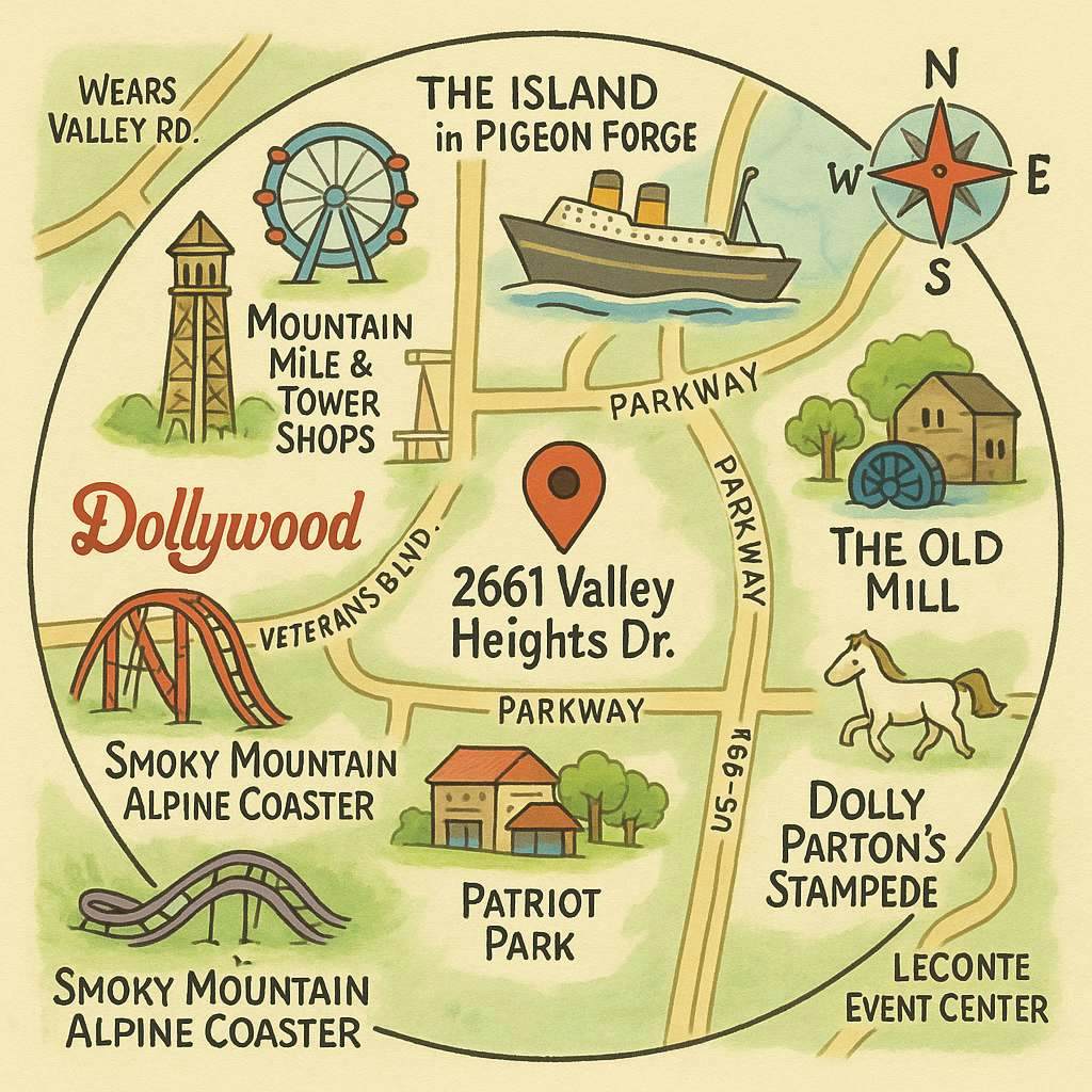 Near Pkwy / Dollywood, Sleeps 6・Hot tub・Game Room