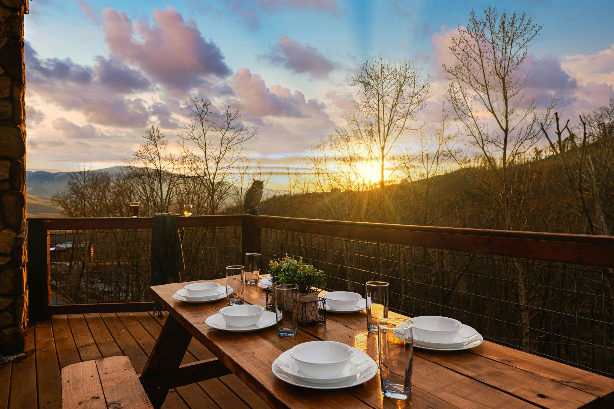Luxury Cabin w/ Mountain view・Hot Tub, Fire pit