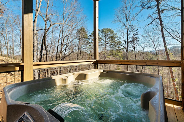 Luxury Cabin w/ View・Pool・Hot Tub・Games・Fire pit