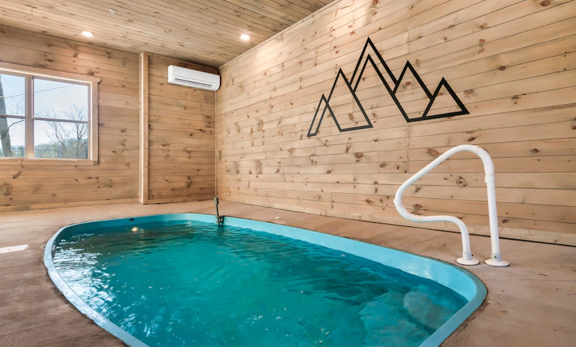 Luxury Cabin w/ View・Pool・Hot Tub・Games・Fire pit