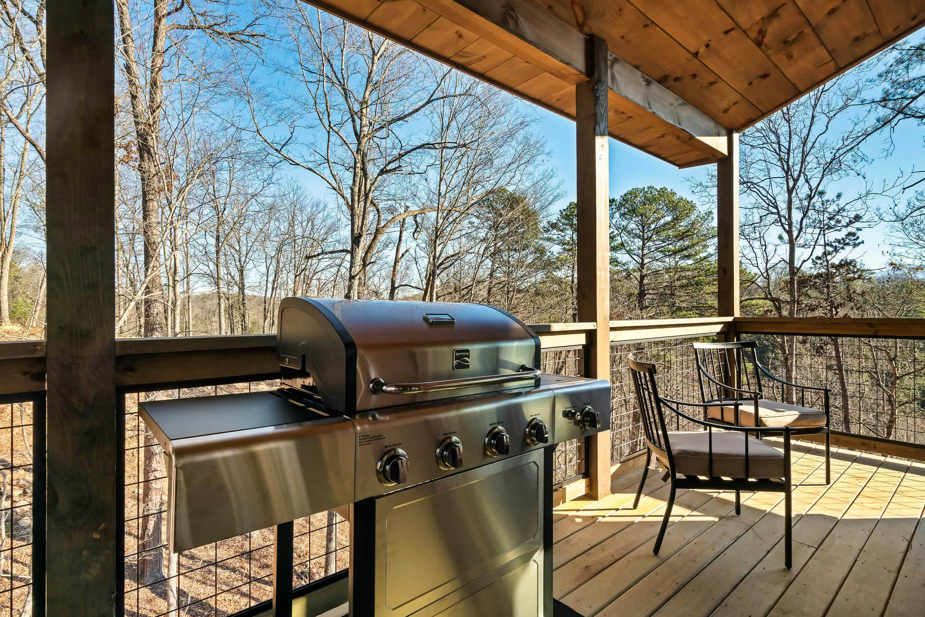 Luxury Cabin w/ View・Pool・Hot Tub・Games・Fire pit