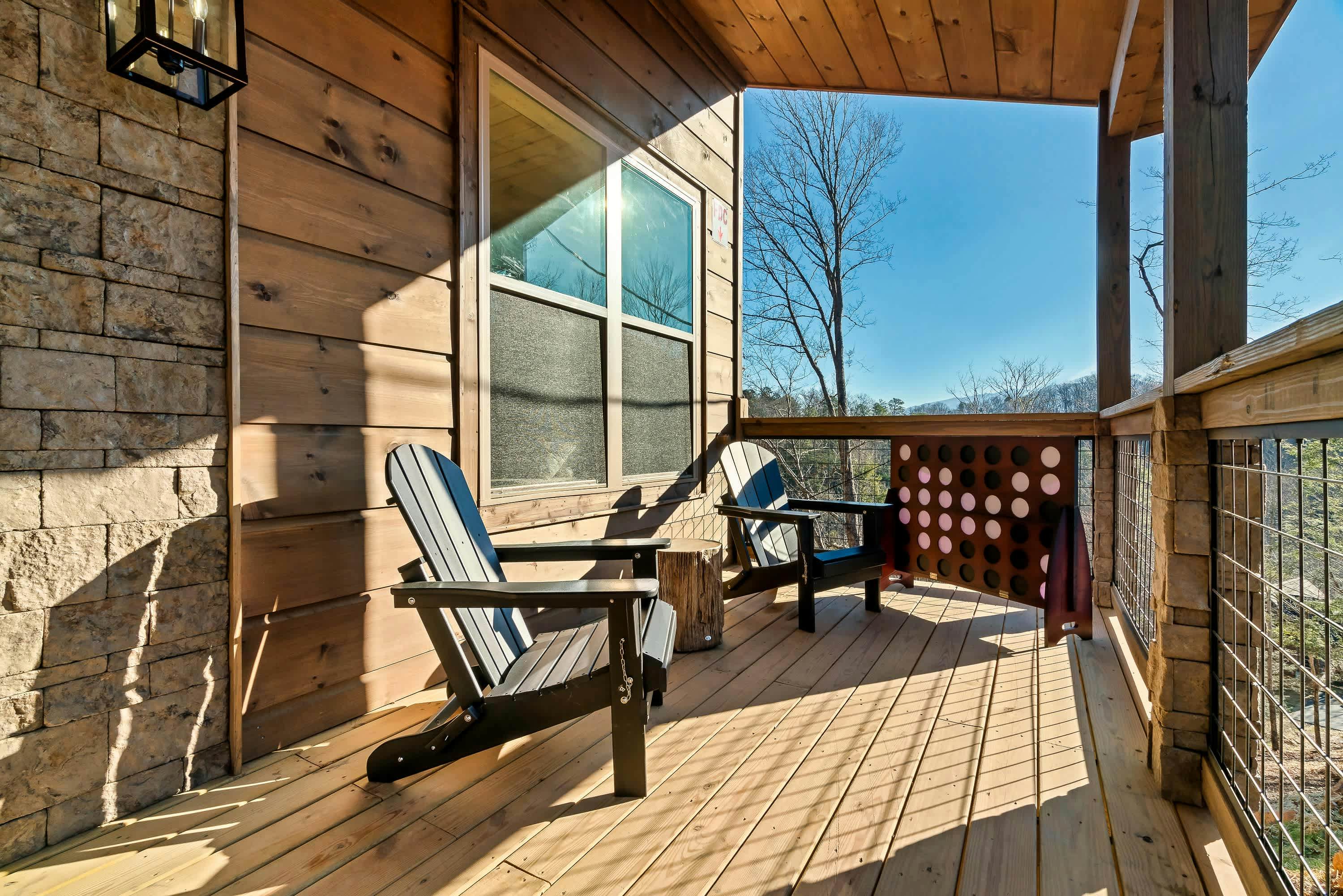 Luxury Cabin w/ View・Pool・Hot Tub・Games・Fire pit