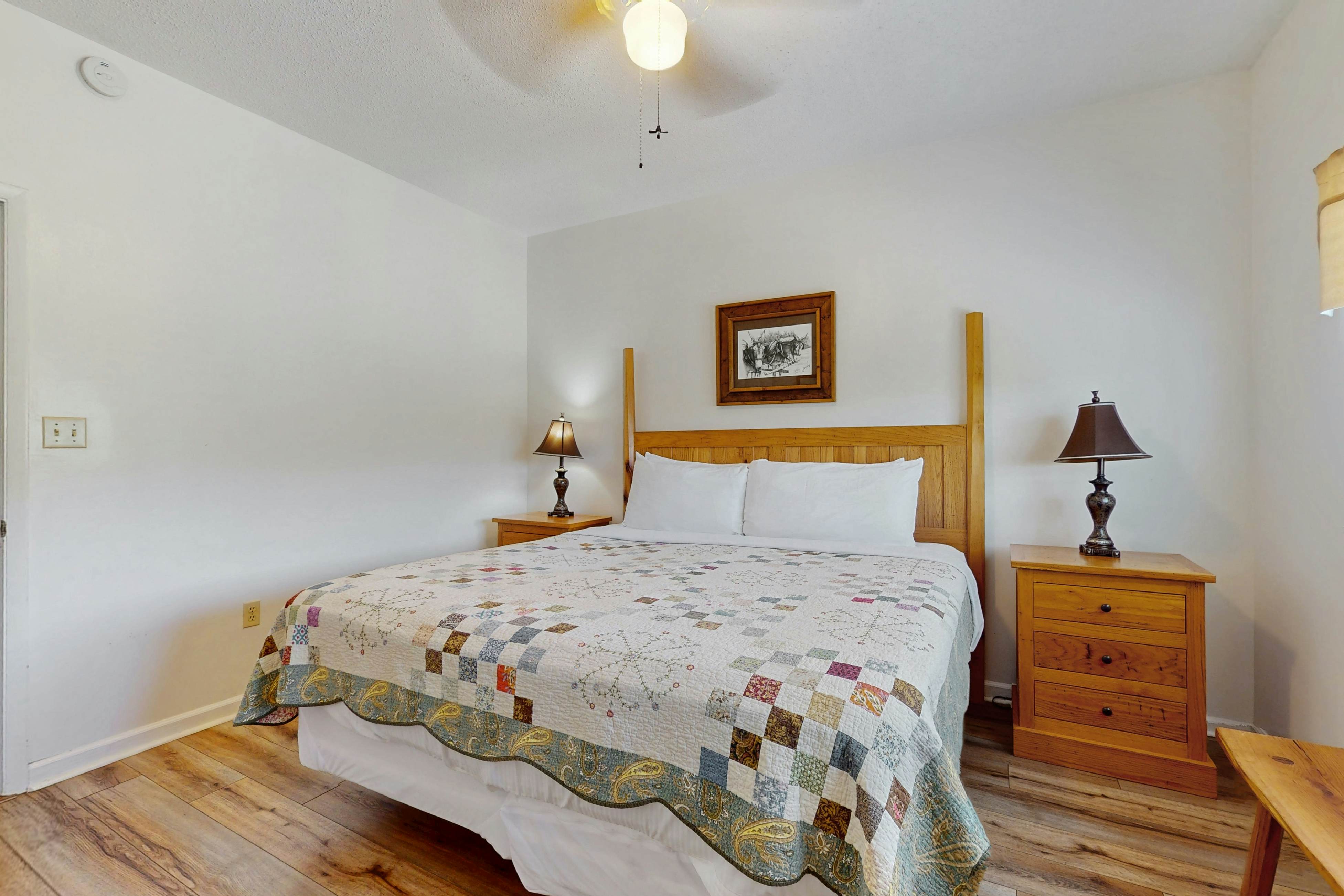 Inviting condo w/ free attraction tickets, views, pool, fireplace, & balcony