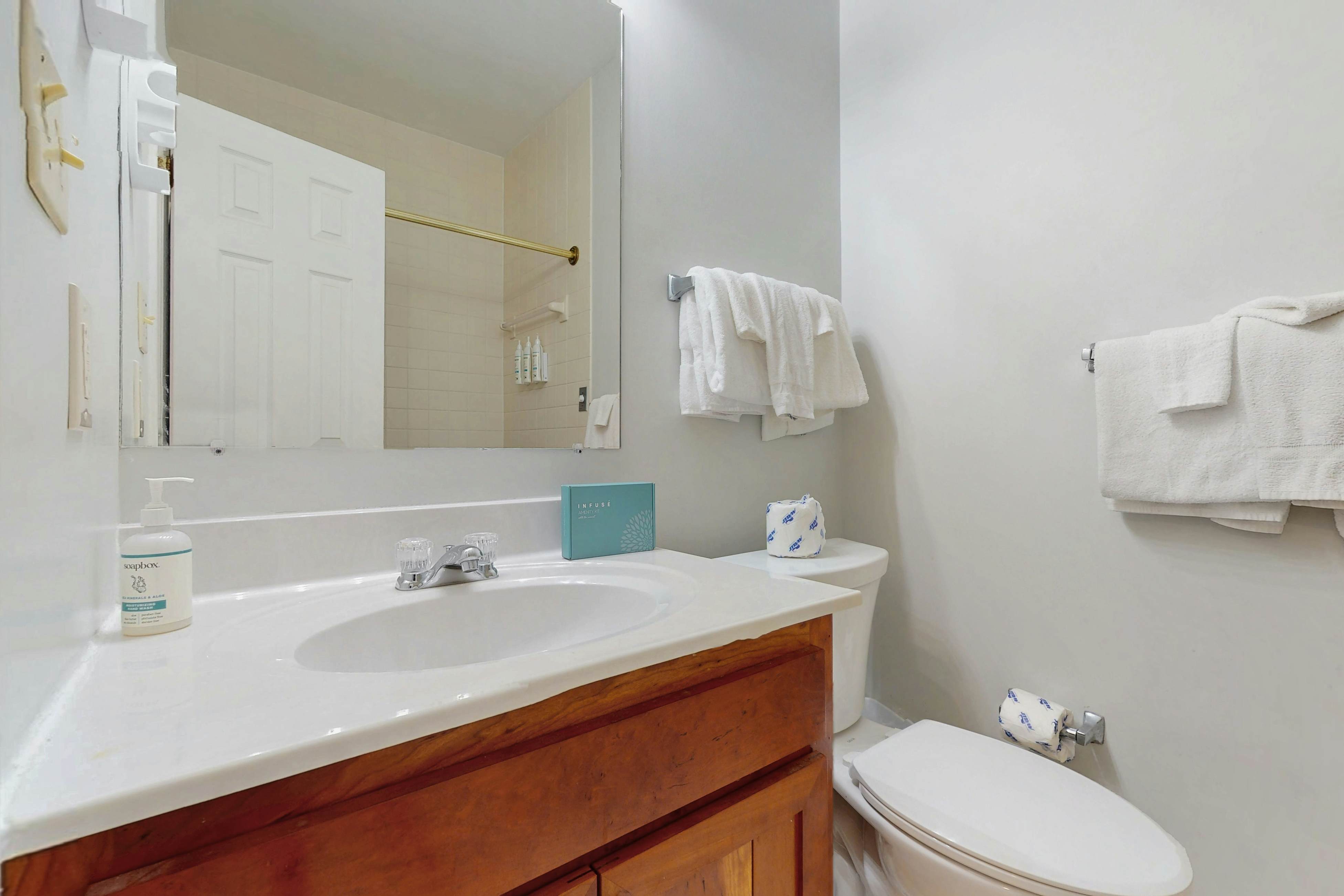 Inviting condo w/ free attraction tickets, views, pool, fireplace, & balcony