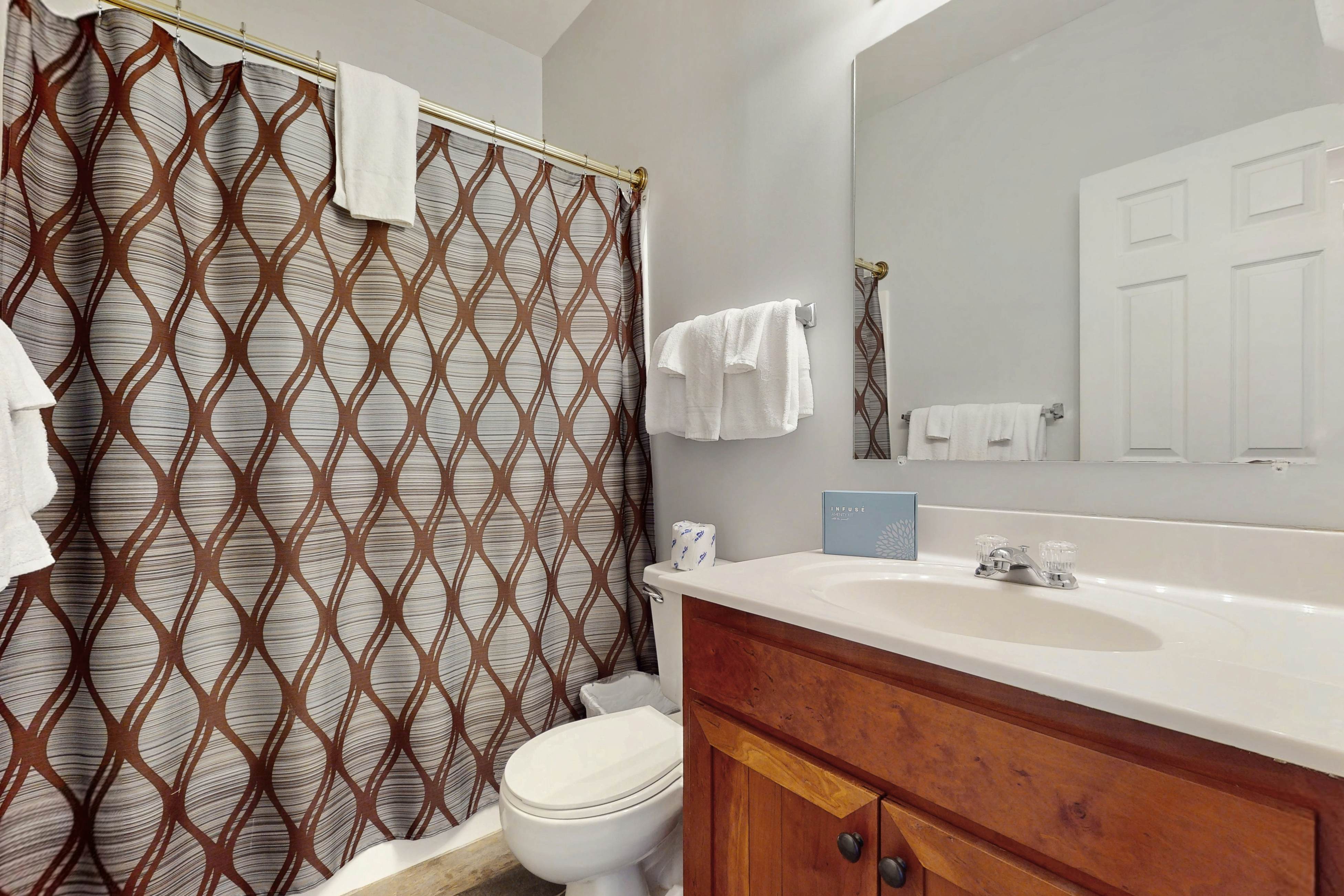 Inviting condo w/ free attraction tickets, views, pool, fireplace, & balcony