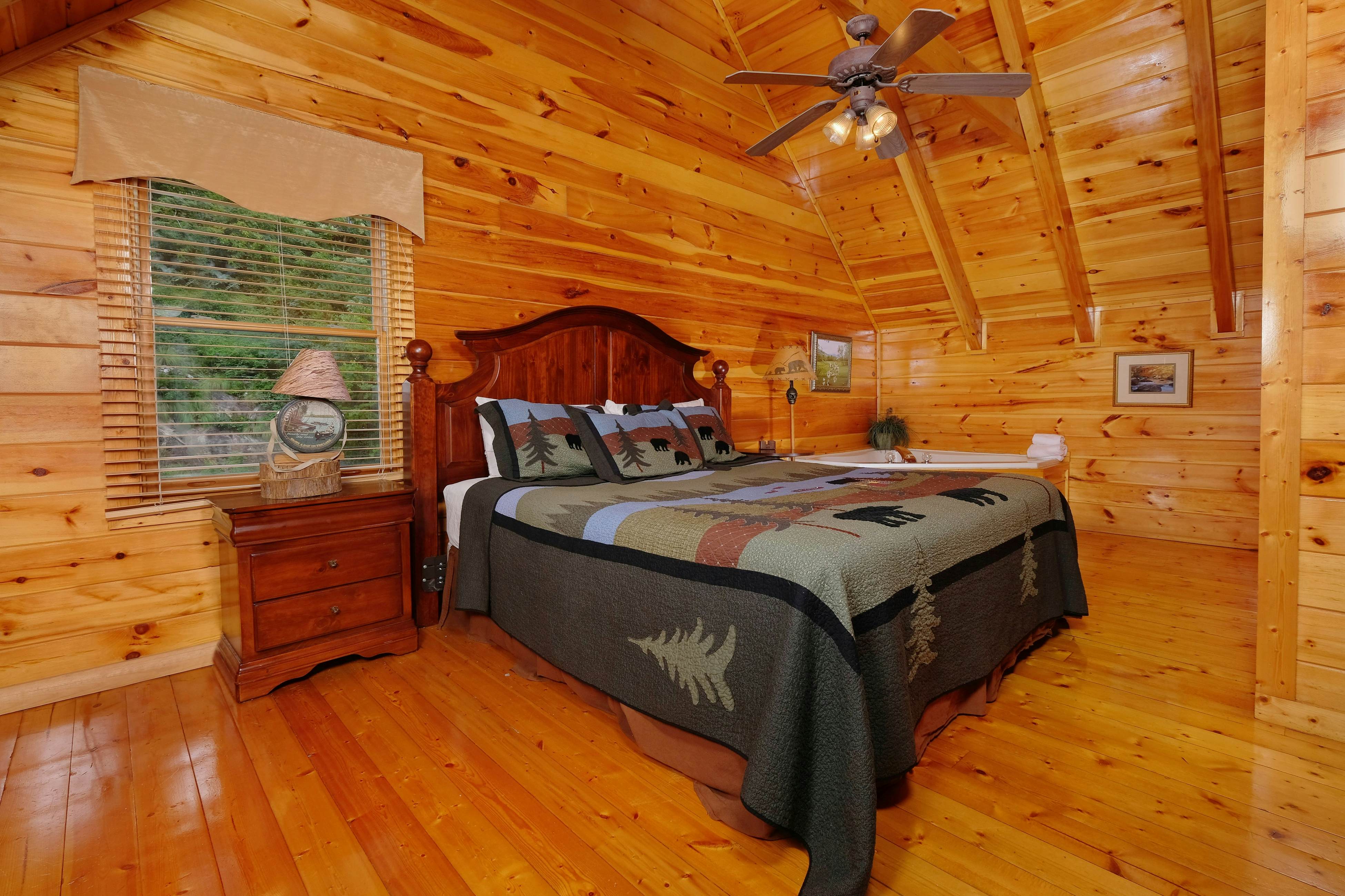 Gorgeous cabin with mountain views, hot tub, fireplace, Free Attraction Tickets