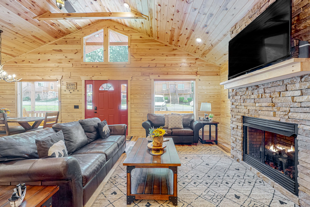 Spacious Log Cabin・Hot Tub・Screened Porch・Games