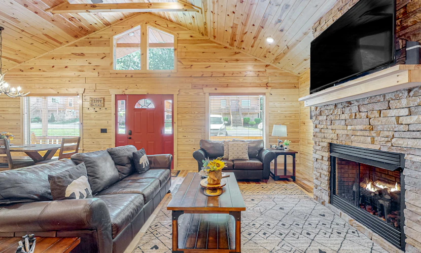 Spacious Log Cabin・Hot Tub・Screened Porch・Games