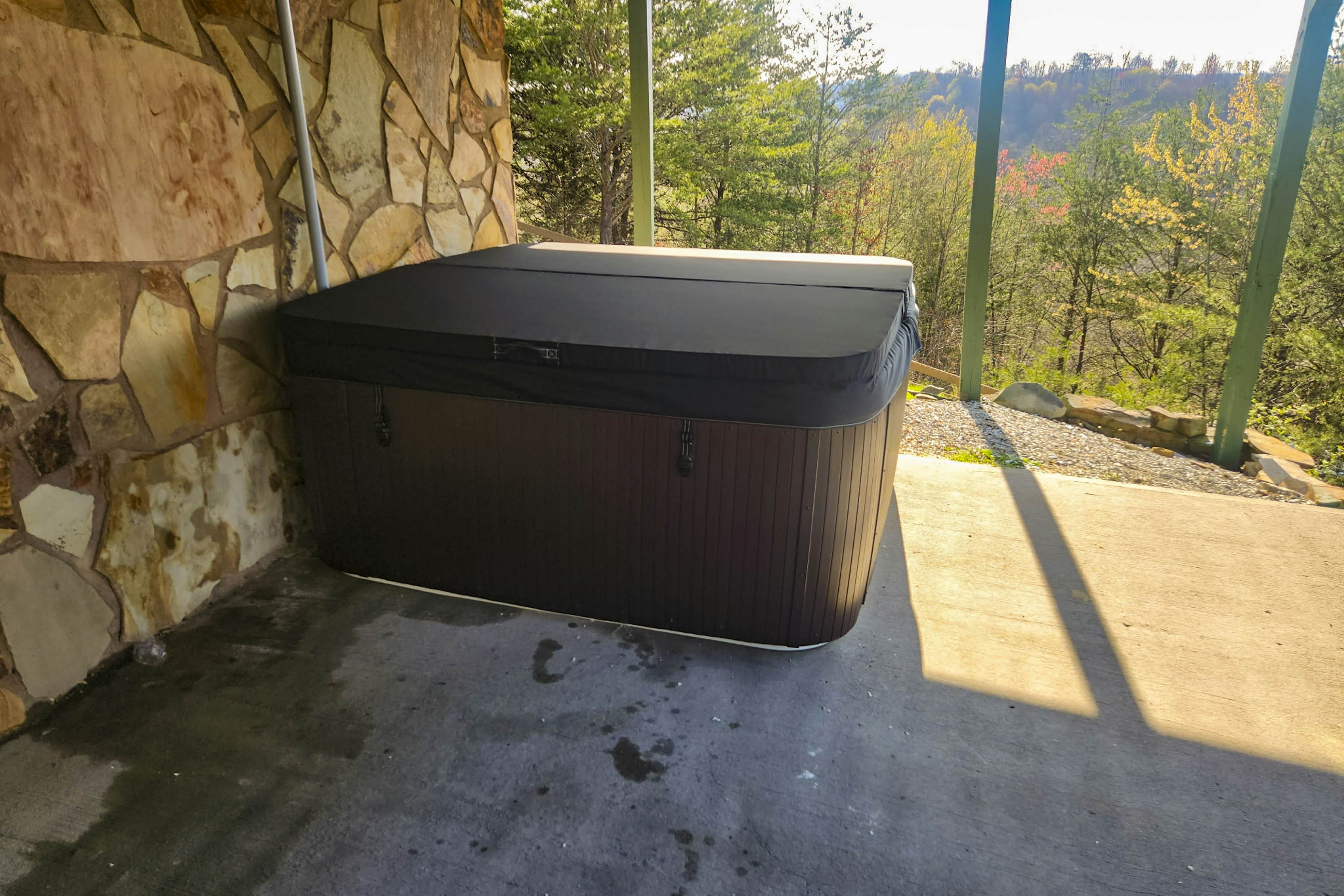 Cozy Home with Hot Tub, Stunning Views, Fire Pit, and Large Fenced-In Yard