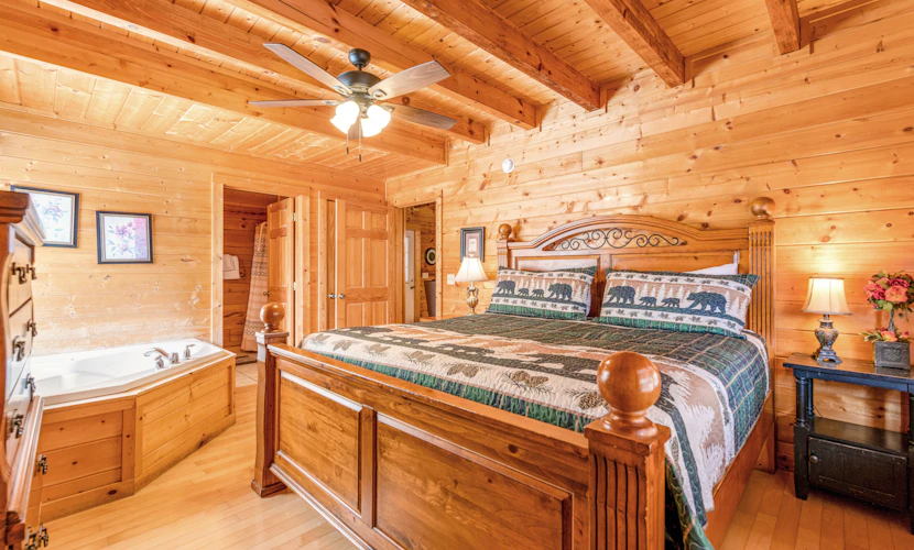 Charming Log Cabin, Sleeps 4, Game Room, Hot tub