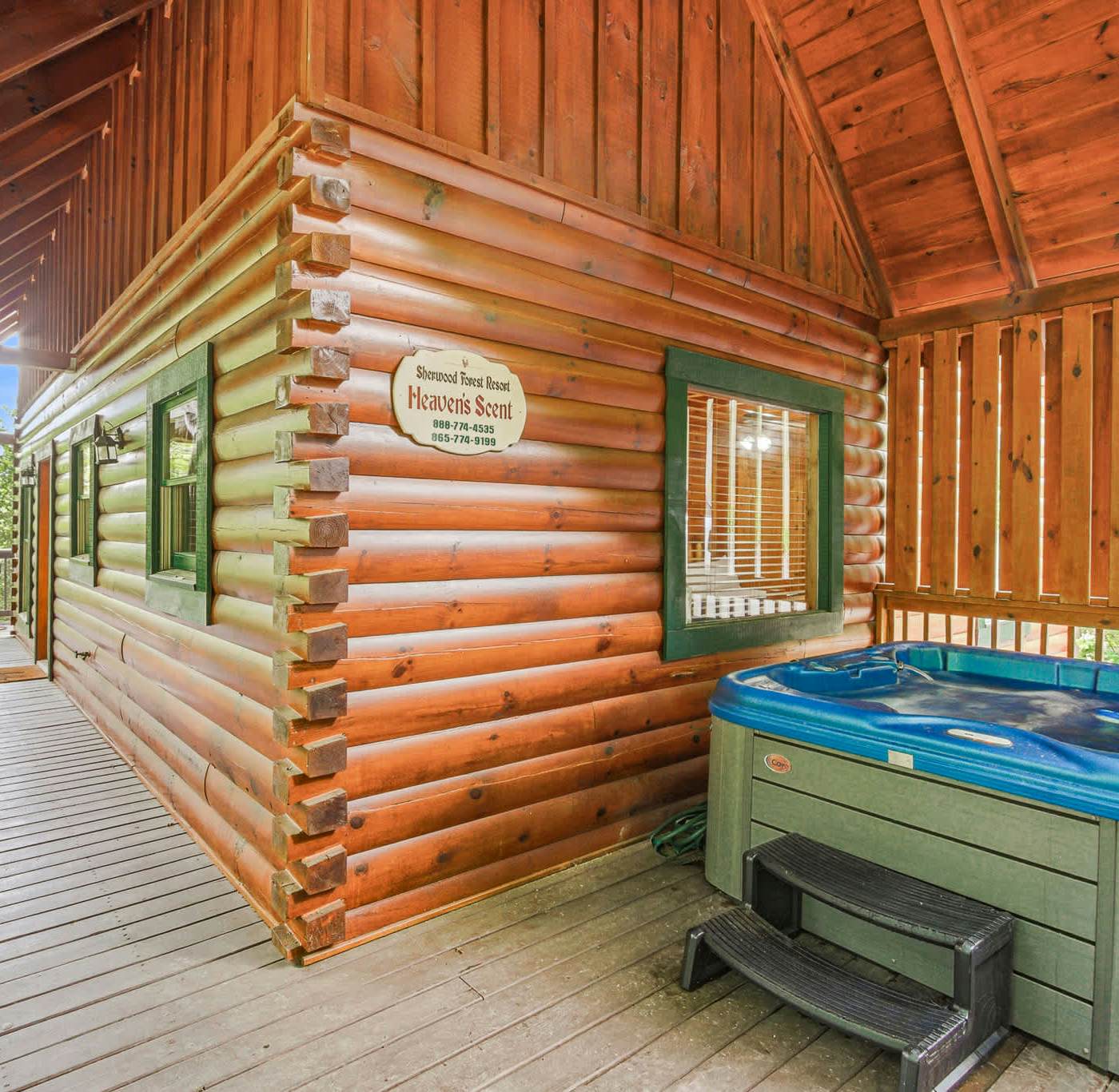Luxe Cabin, Sleeps 4, Mtn views, Hot Tub, Shared Pool