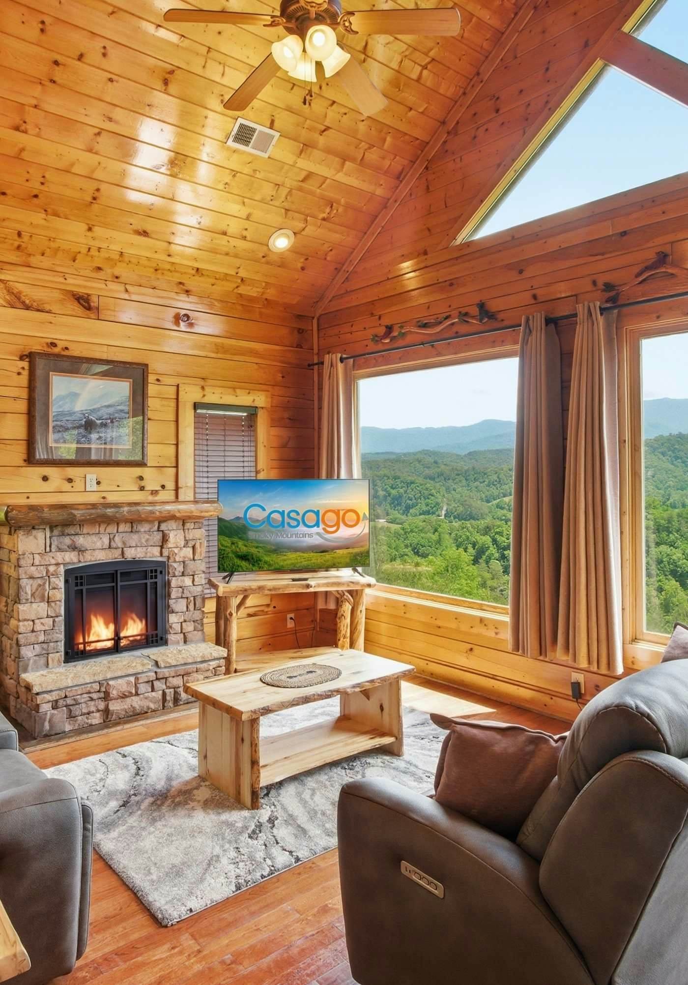 Cabin W Amazing Views・Hot Tub・Shared Sauna - Pool