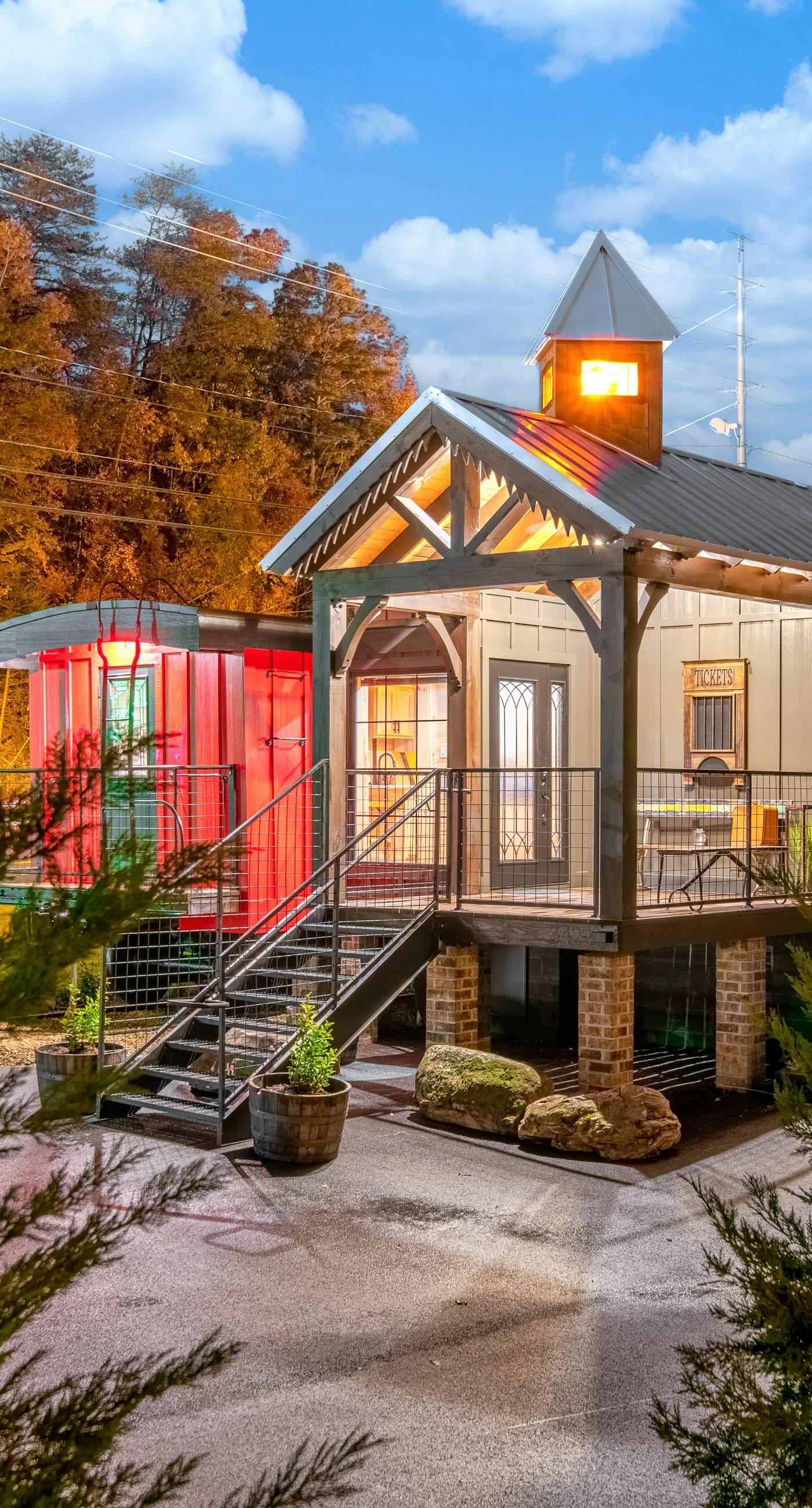 Unique & Authentic Train Depot Vacation Experience