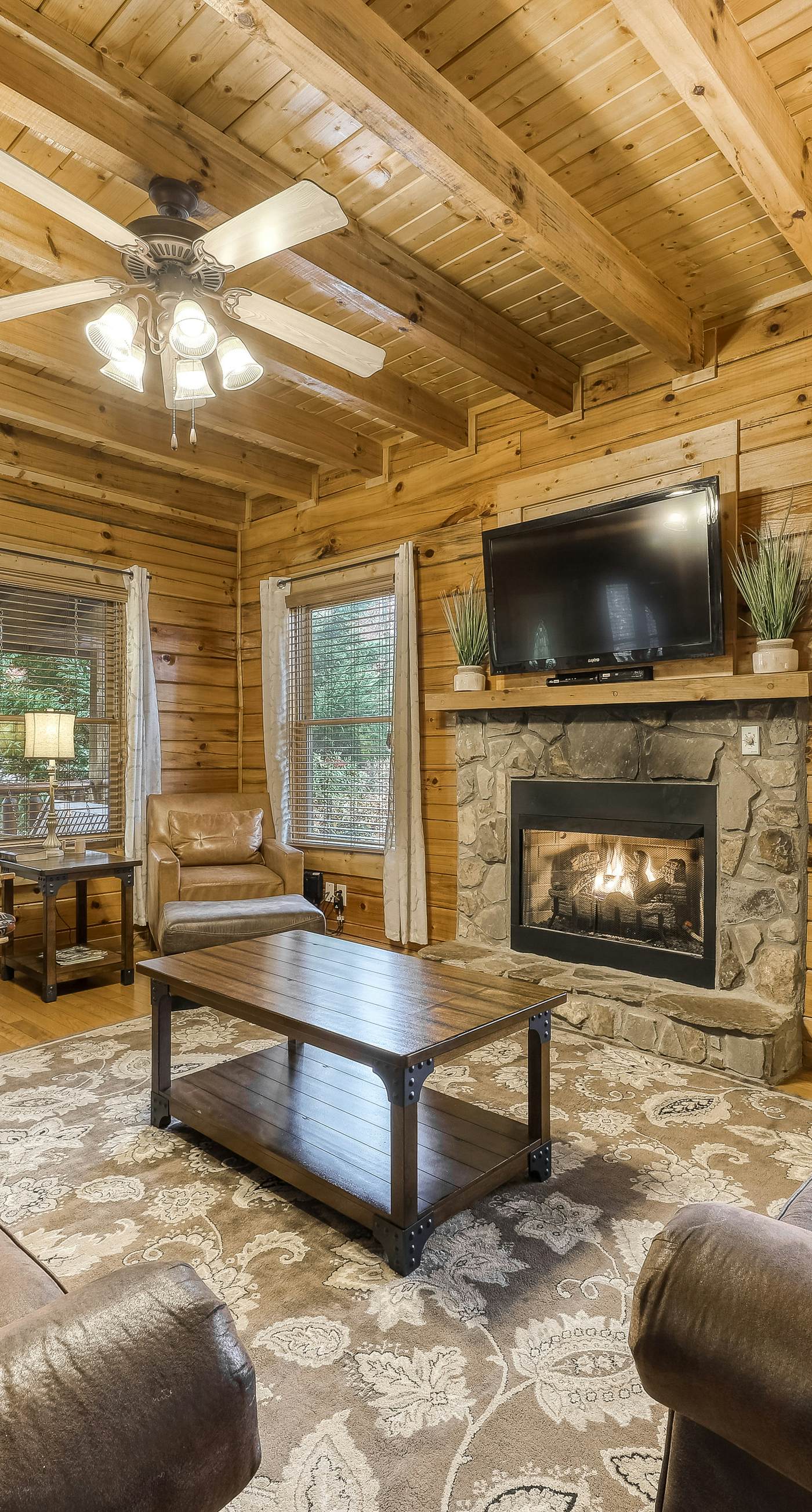 Family Cabin W Mtn View, Near Downtown, Theater