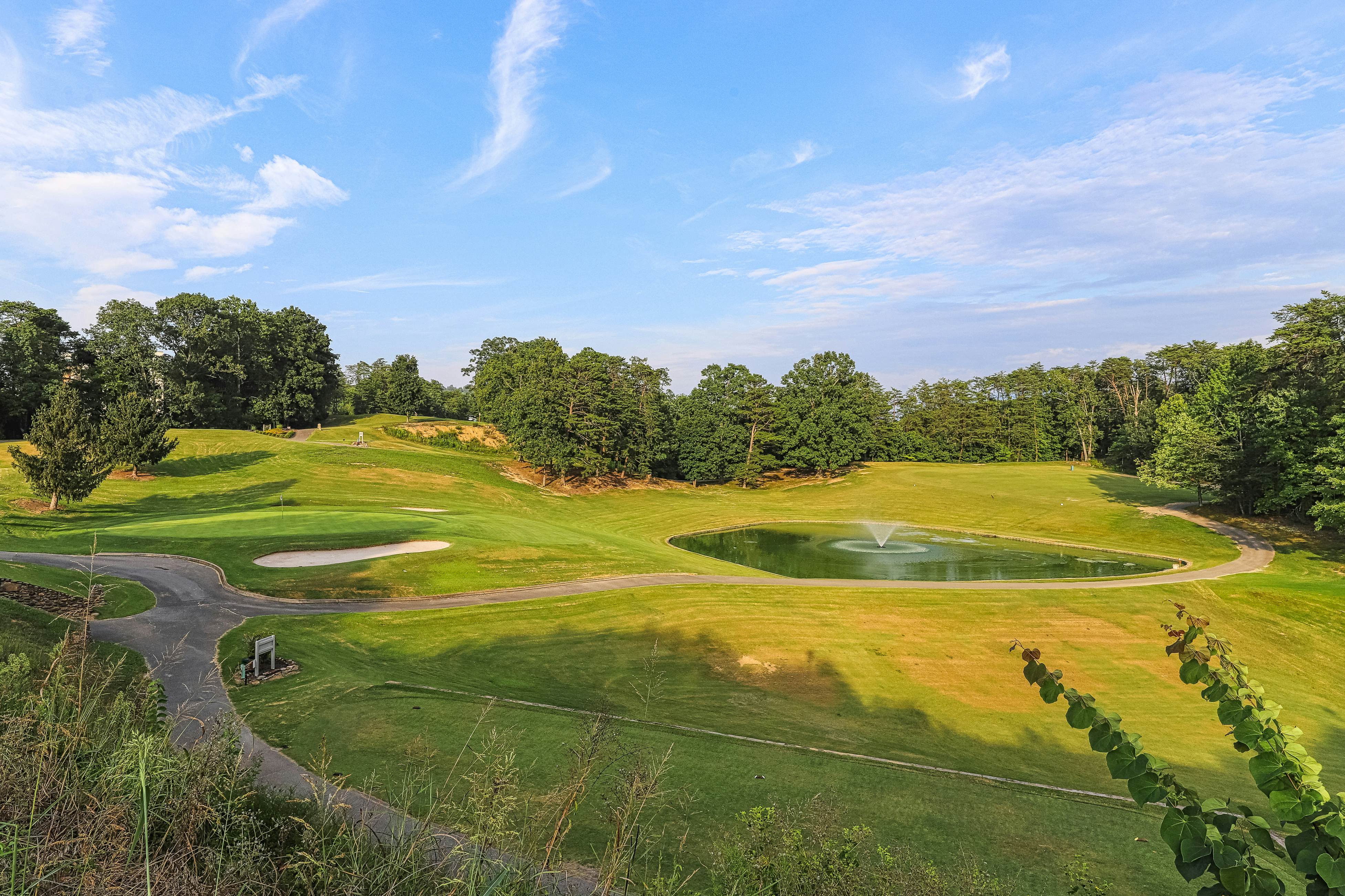 Golf Course condo w/ Free Attraction Tickets, fireplace, sauna, W/D & pool