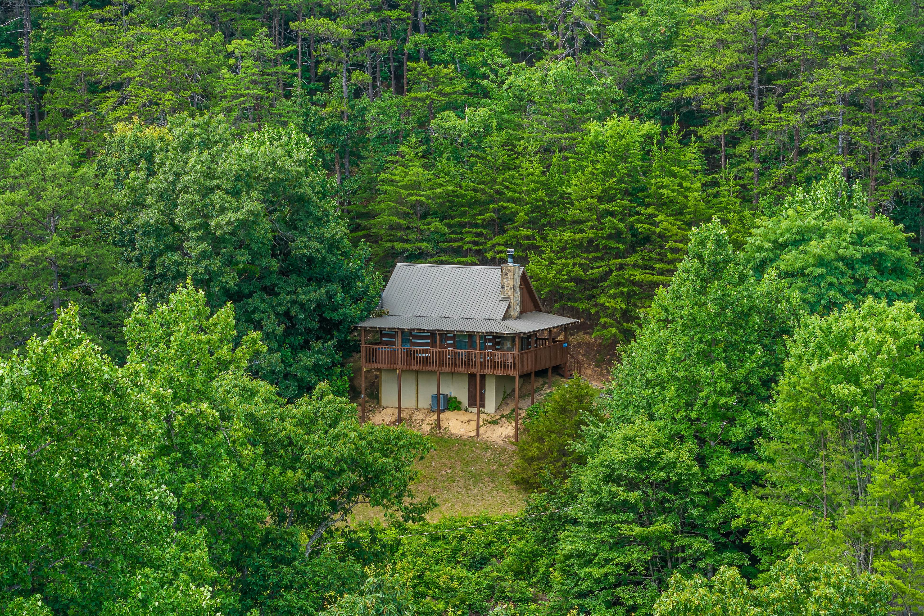 Mountainside cabin w/private hot tub, incredible views & Free Attraction Tickets