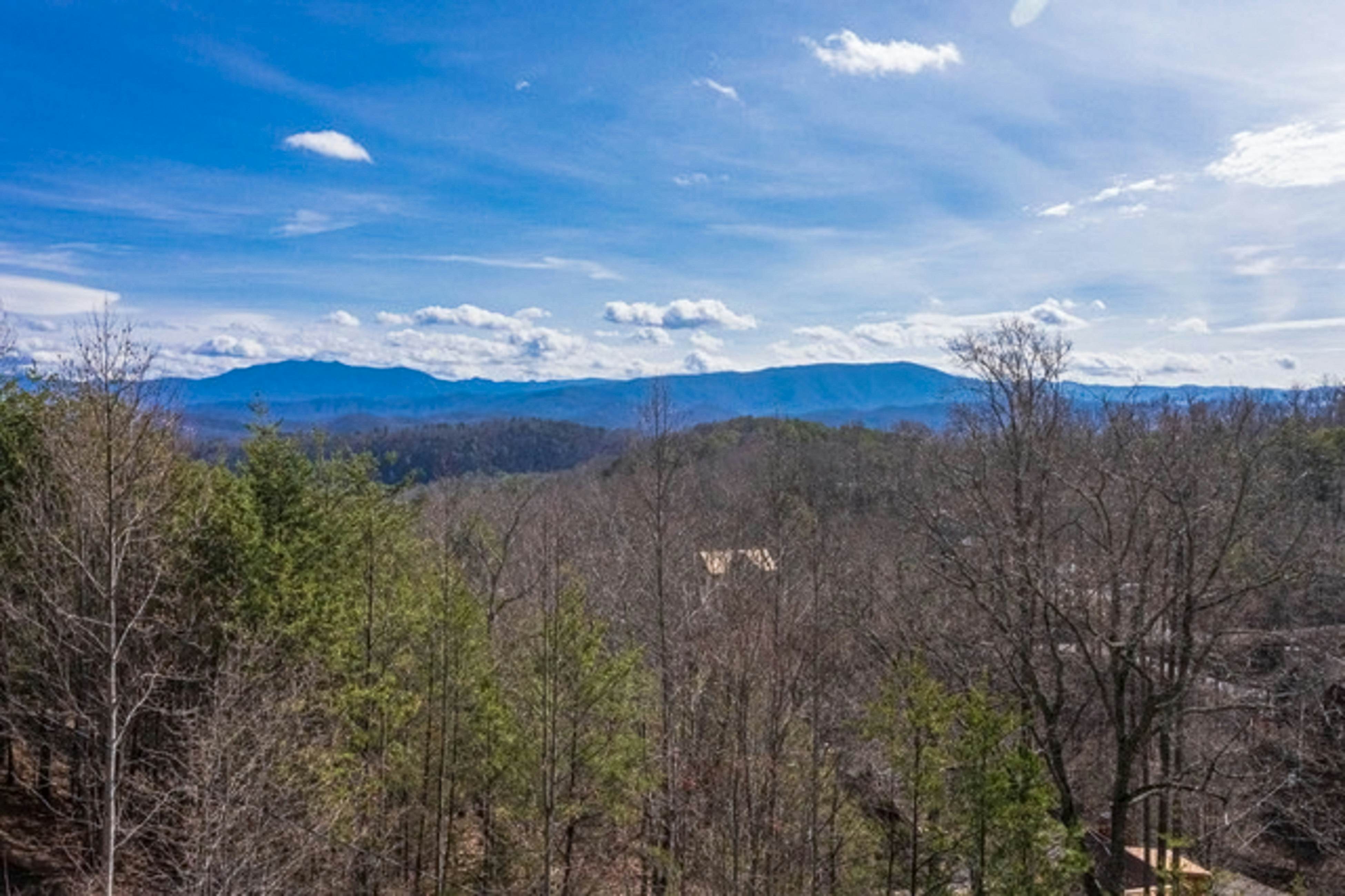 Mountainside cabin w/private hot tub, incredible views & Free Attraction Tickets