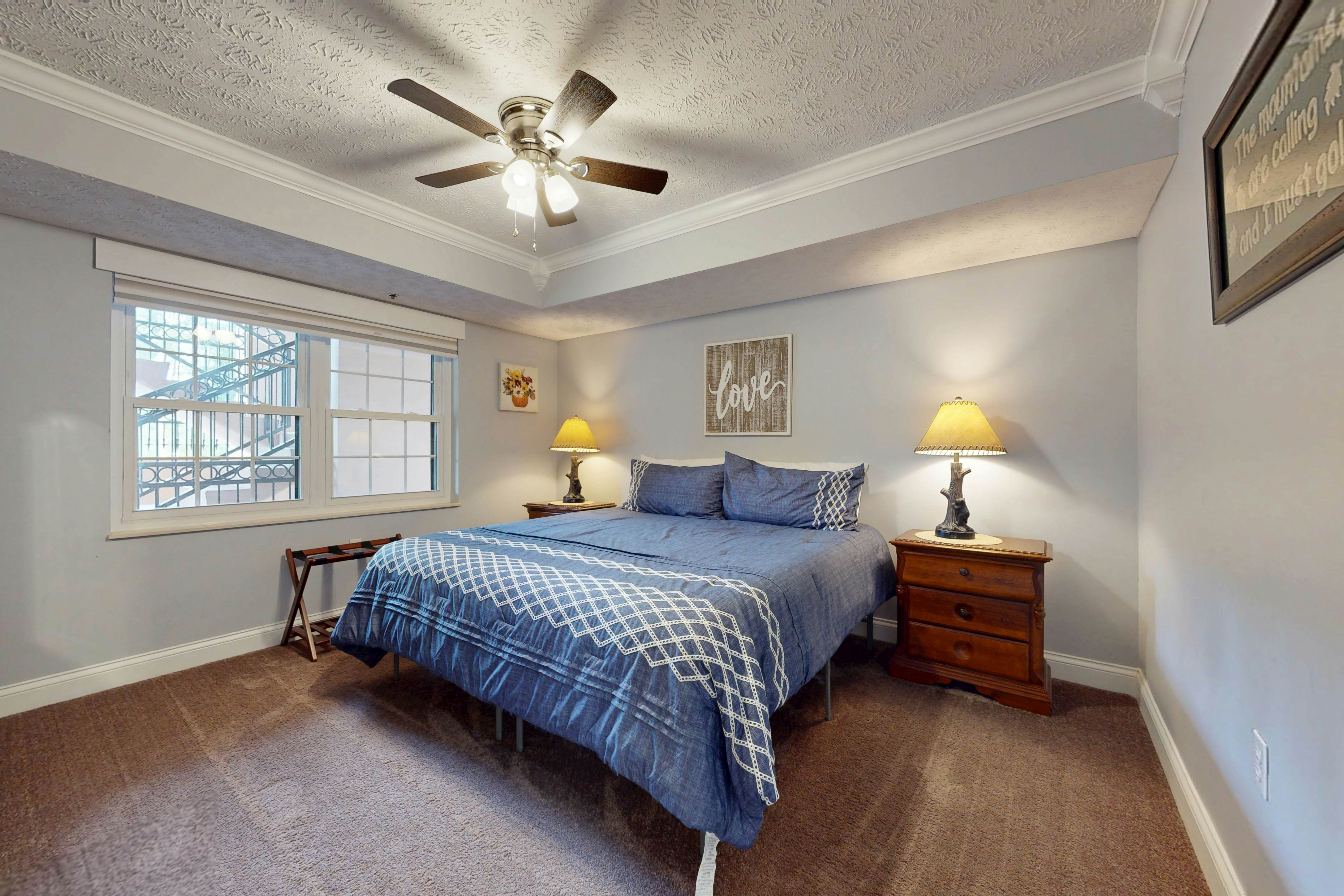 Spacious End Unit with Pool and Creekside Balcony - Walk to Downtown Gatlinburg!