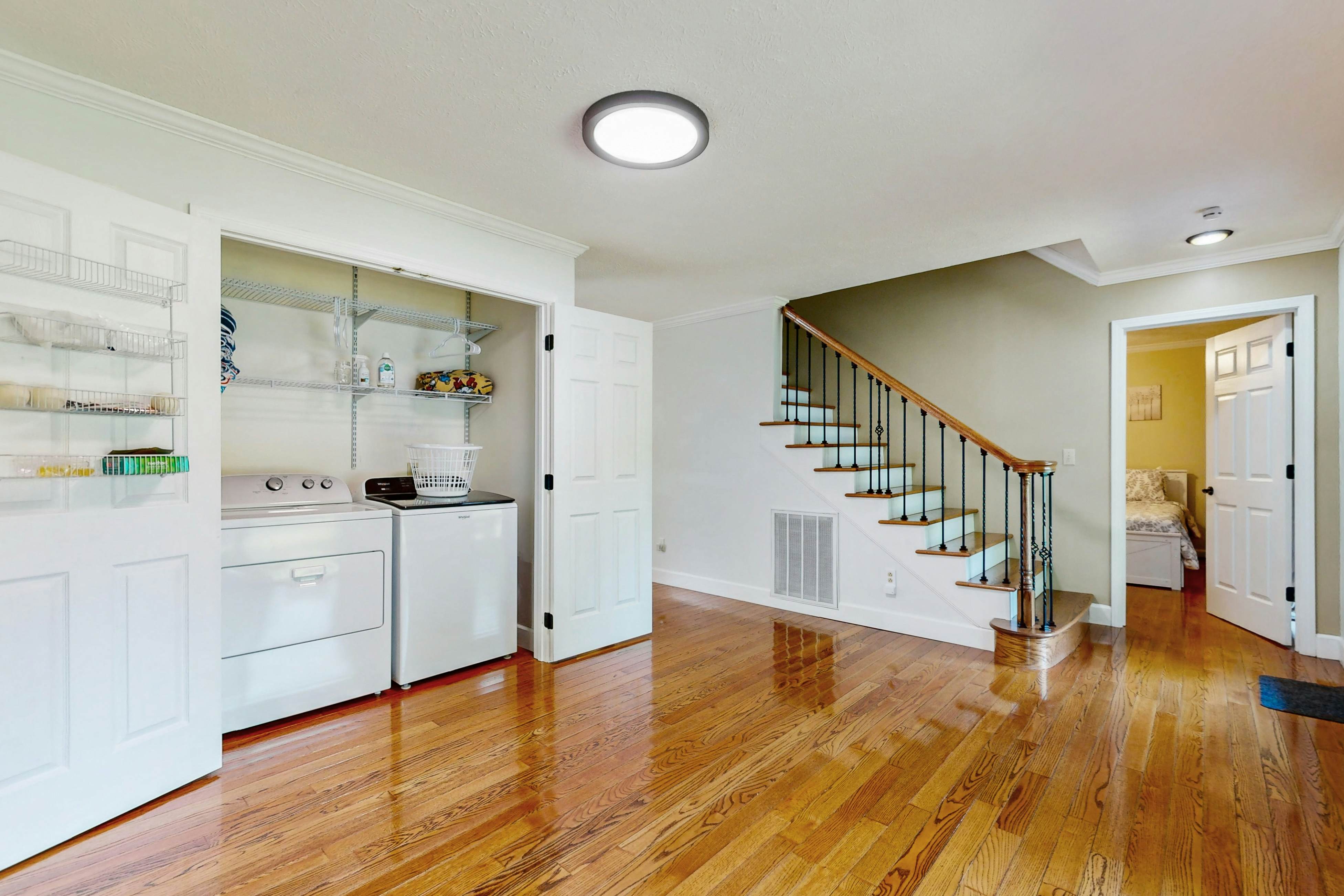 Lovely lakefront home with fire pit, fireplace, dock and gas grill