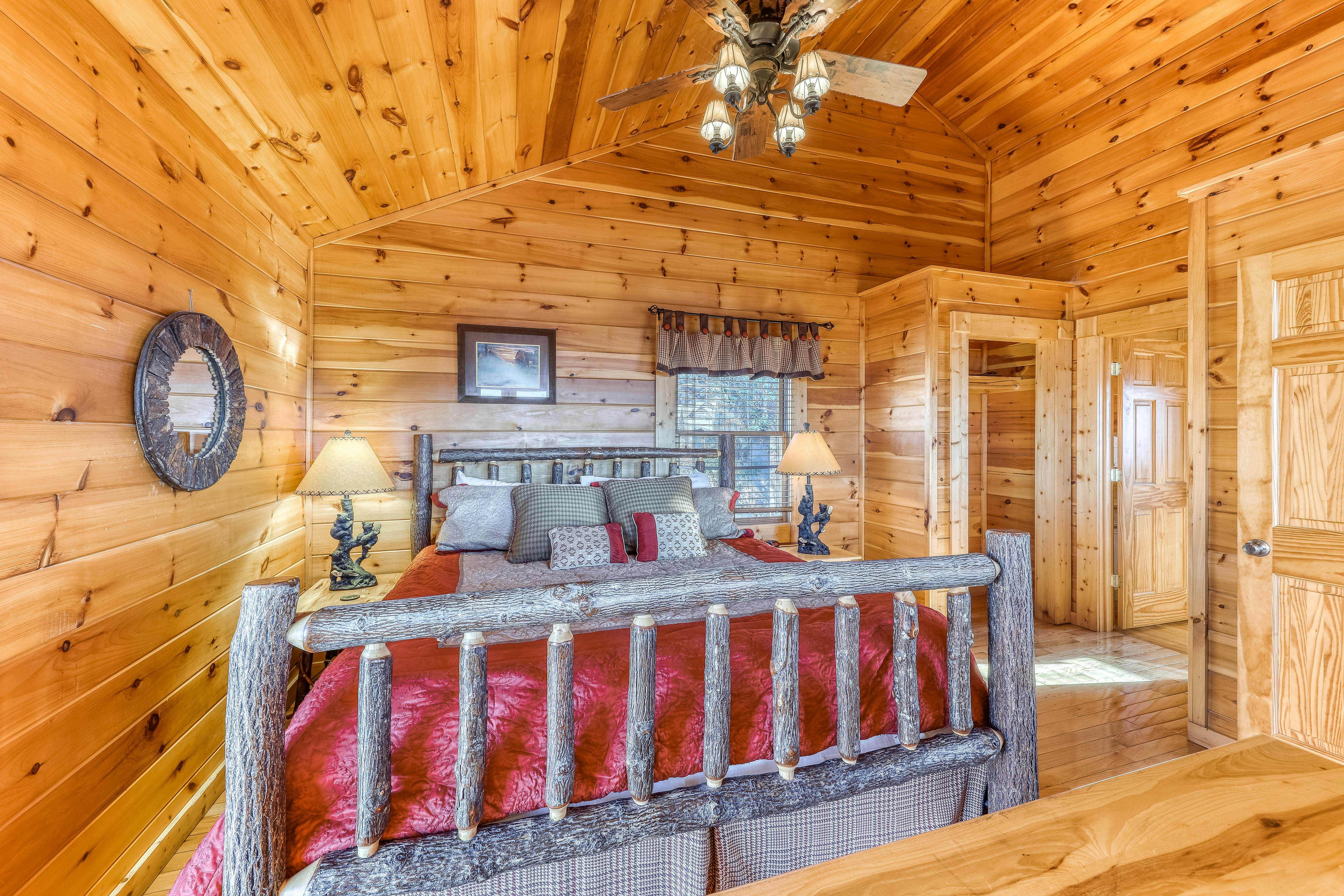 Cabin w/ Free Attraction Tickets, hot tub, theater, game room, & mountain views