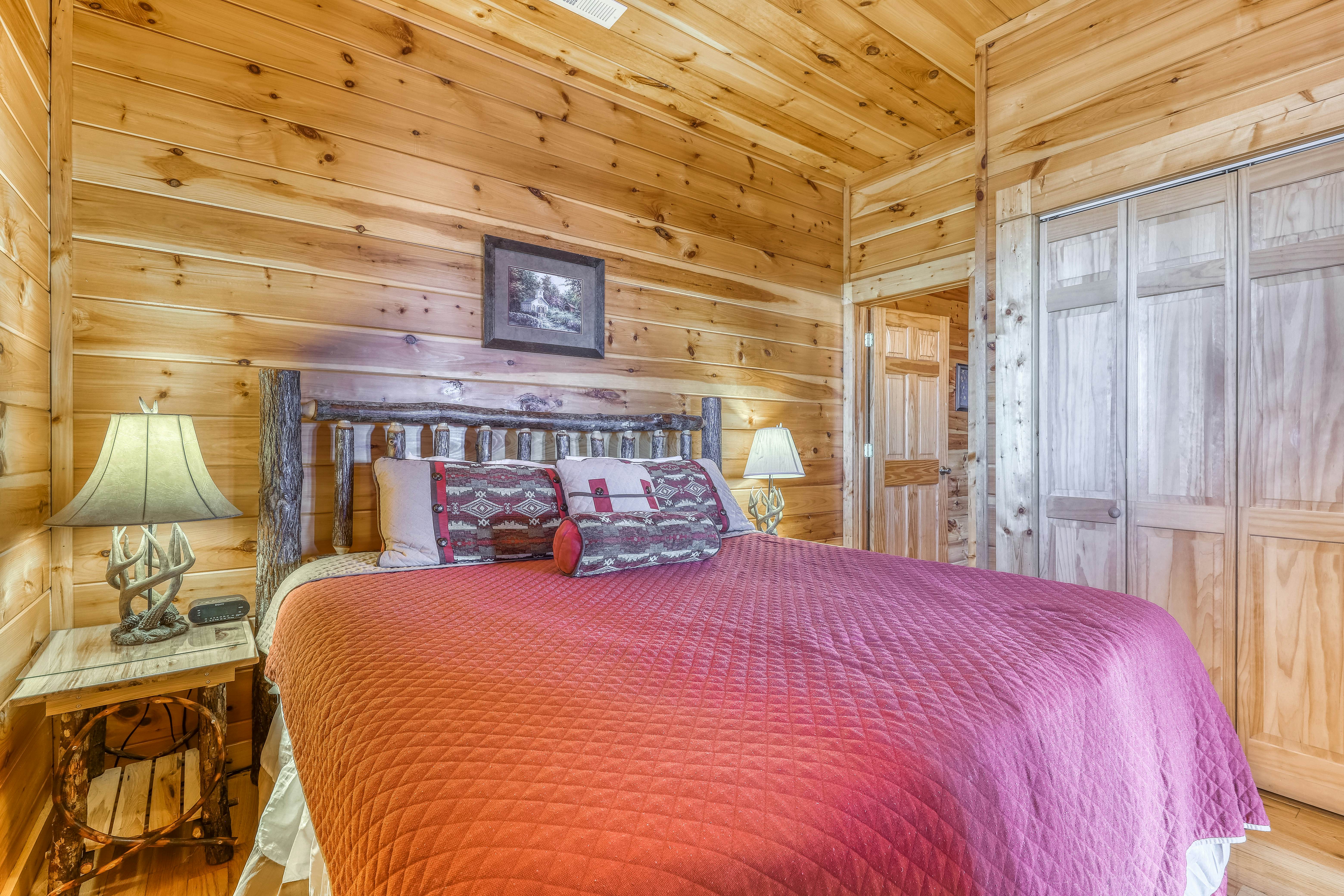 Cabin w/ Free Attraction Tickets, hot tub, theater, game room, & mountain views