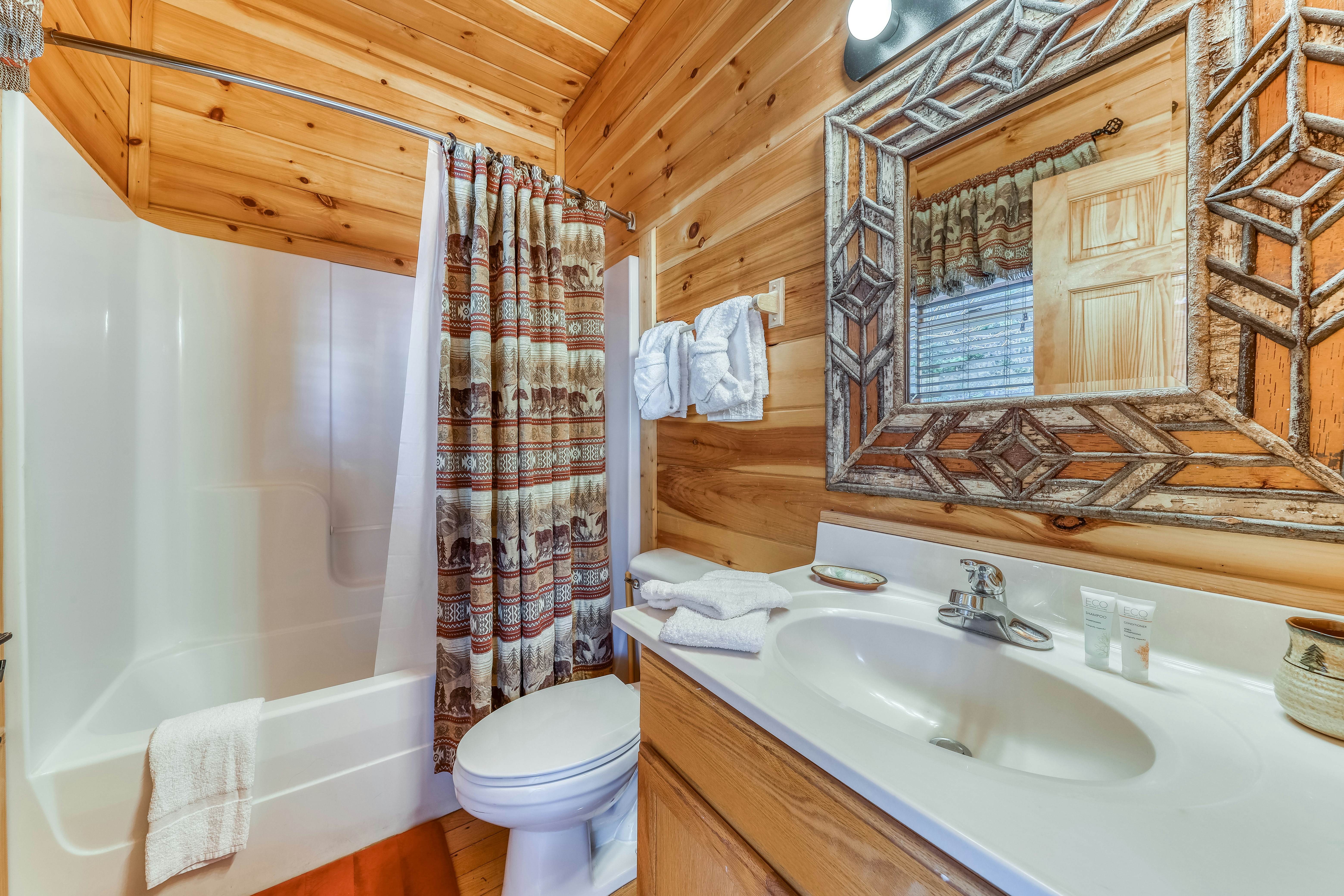 Cabin w/ Free Attraction Tickets, hot tub, theater, game room, & mountain views