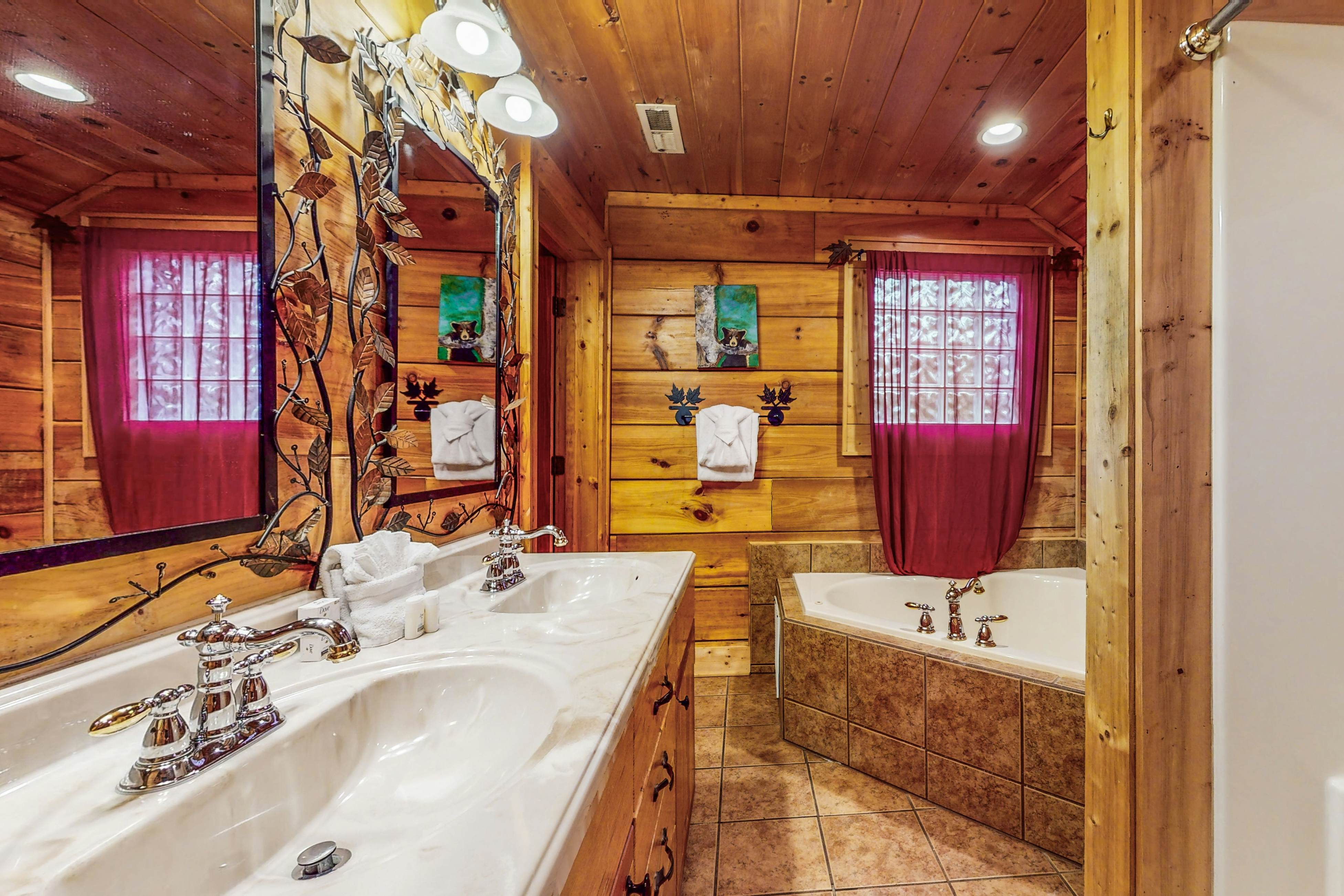 Dog-Friendly Cabin w/ Hot Tub, Free Attraction Tickets, Pool Table, & Fireplace