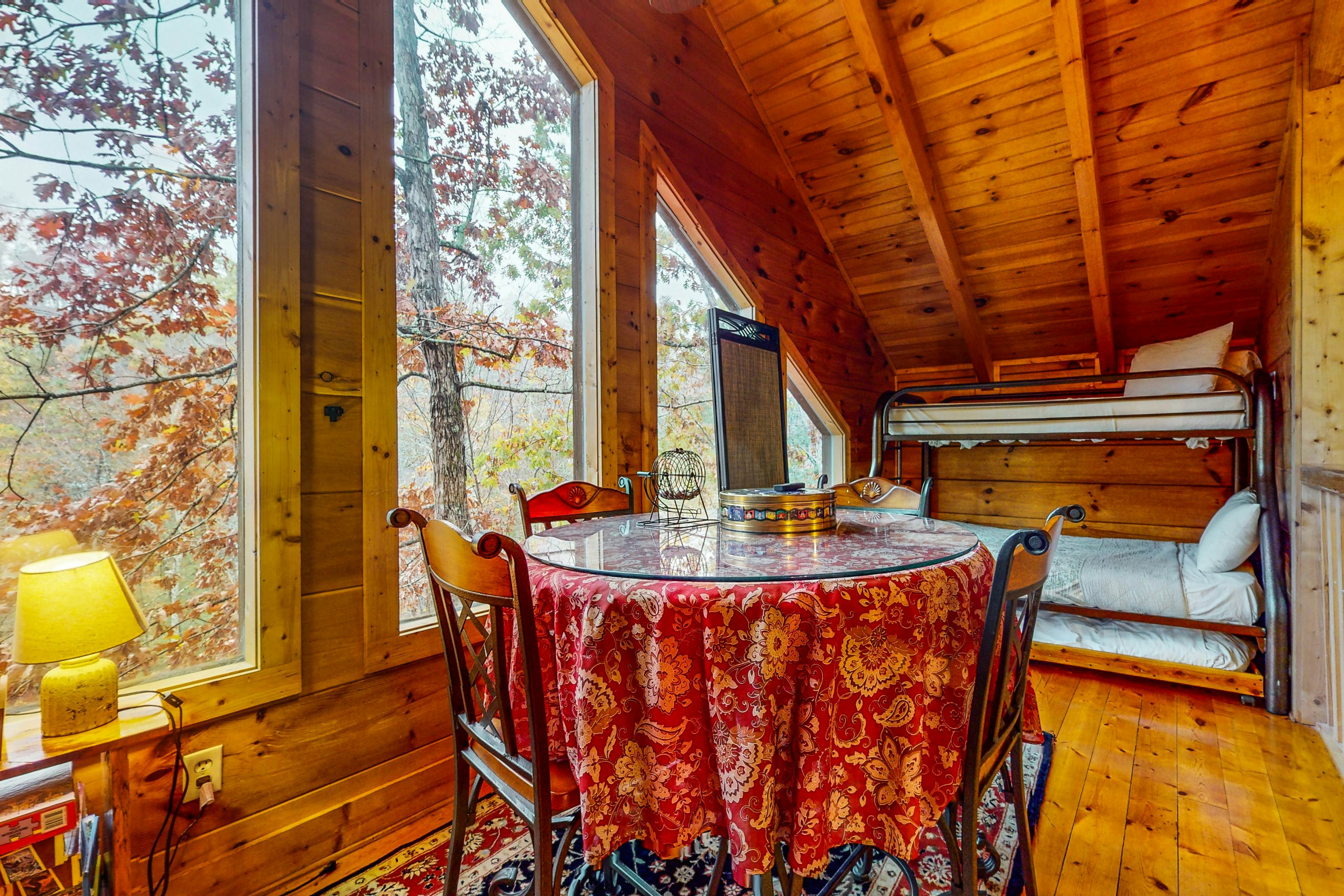 Dog-Friendly Cabin w/ Hot Tub, Free Attraction Tickets, Pool Table, & Fireplace