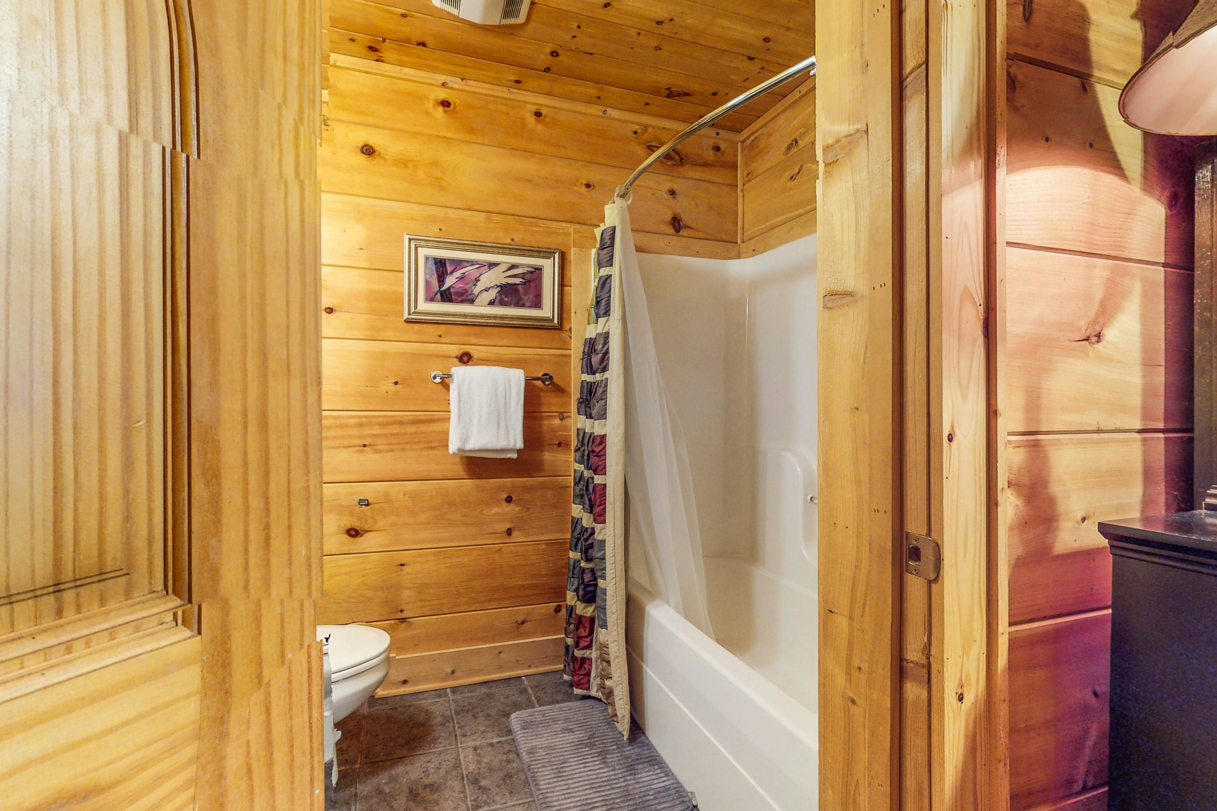 Dog-Friendly Cabin w/ Hot Tub, Free Attraction Tickets, Pool Table, & Fireplace