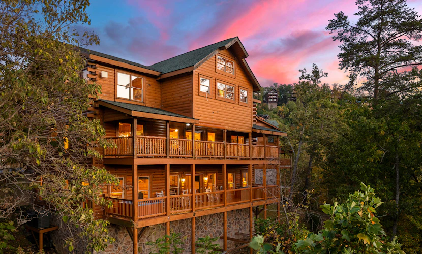 Large Group Cabin for 60, Two Hot Tubs , Theater and Game Room, Resort Pool