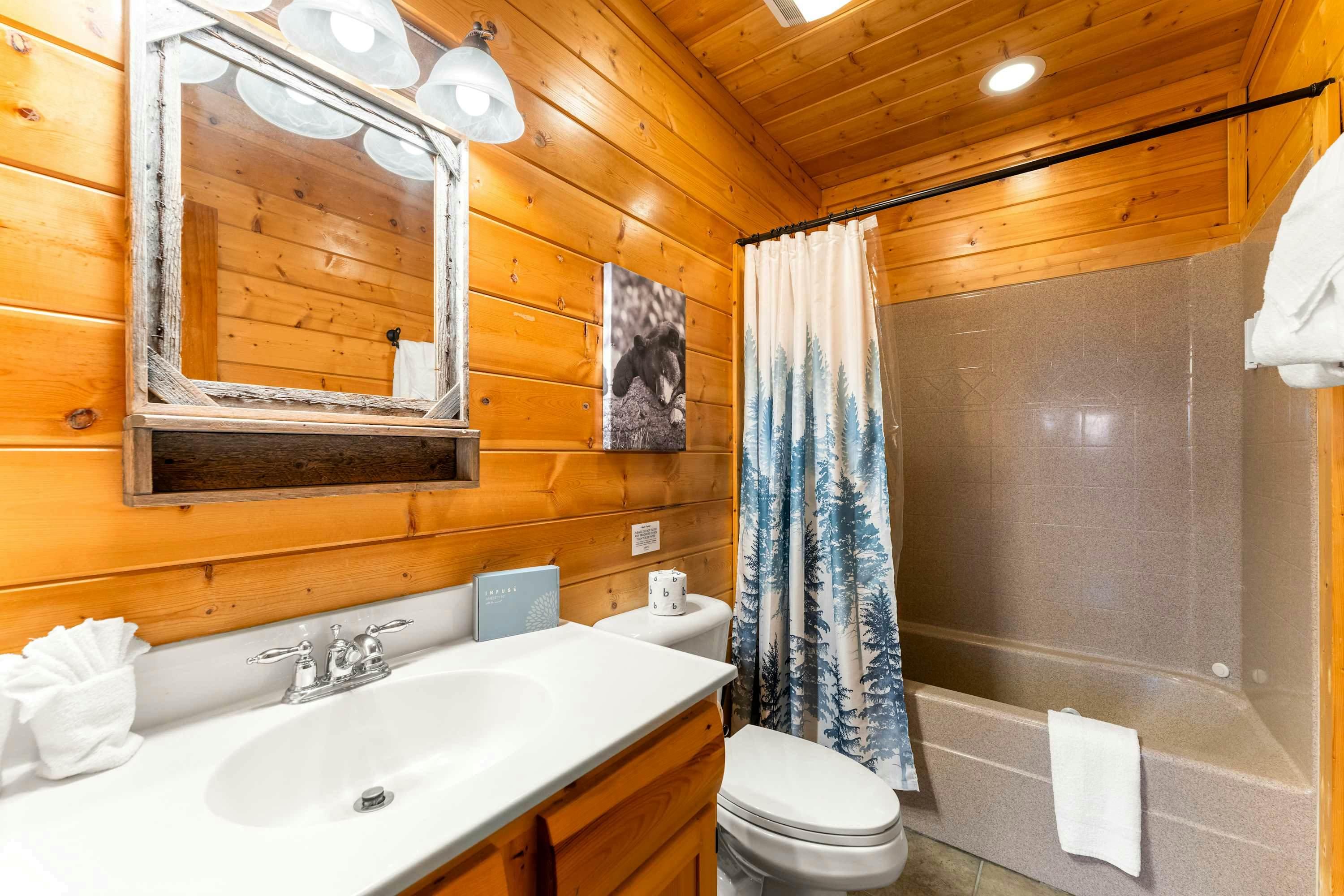 Lodge Sleeps 60 people, with Two Hot Tubs, Game Room & Shared Pool - Free Attraction Tickets