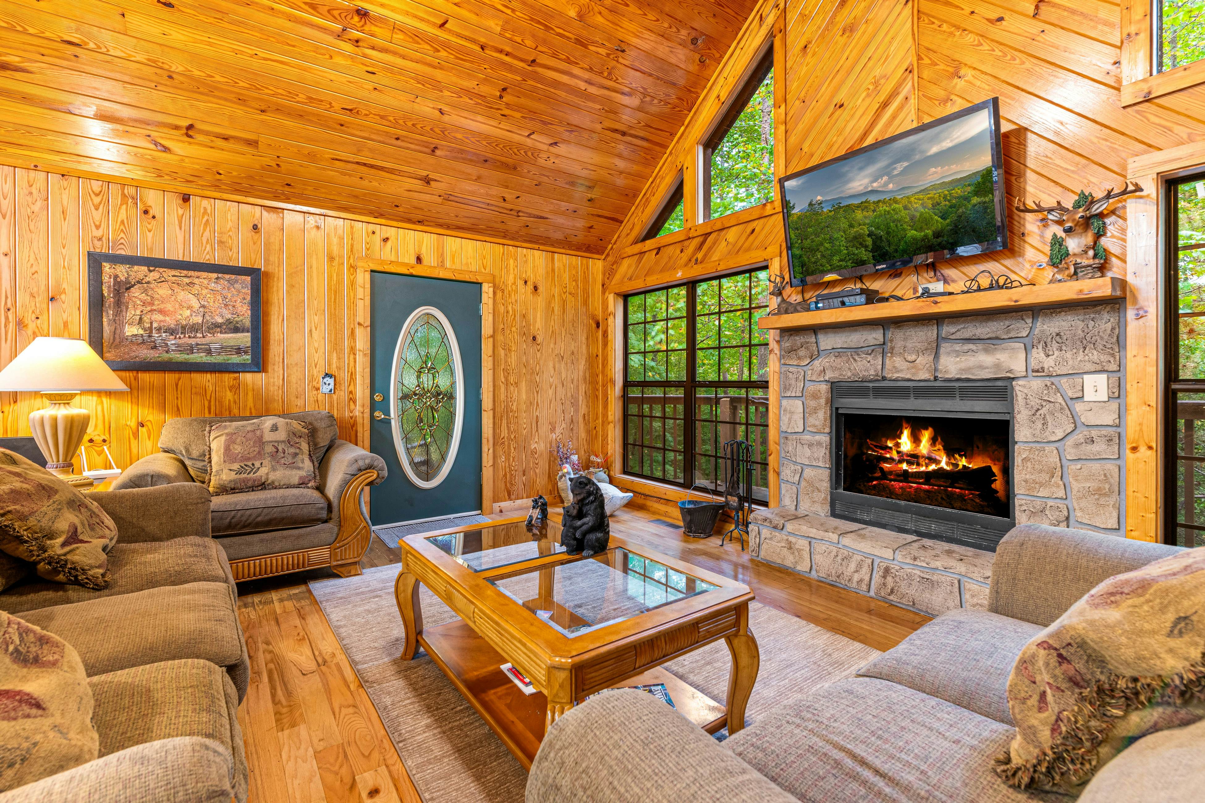 Smoky Mtn cabin w/ hot tub, firepit, game room, deck, & free attraction tickets