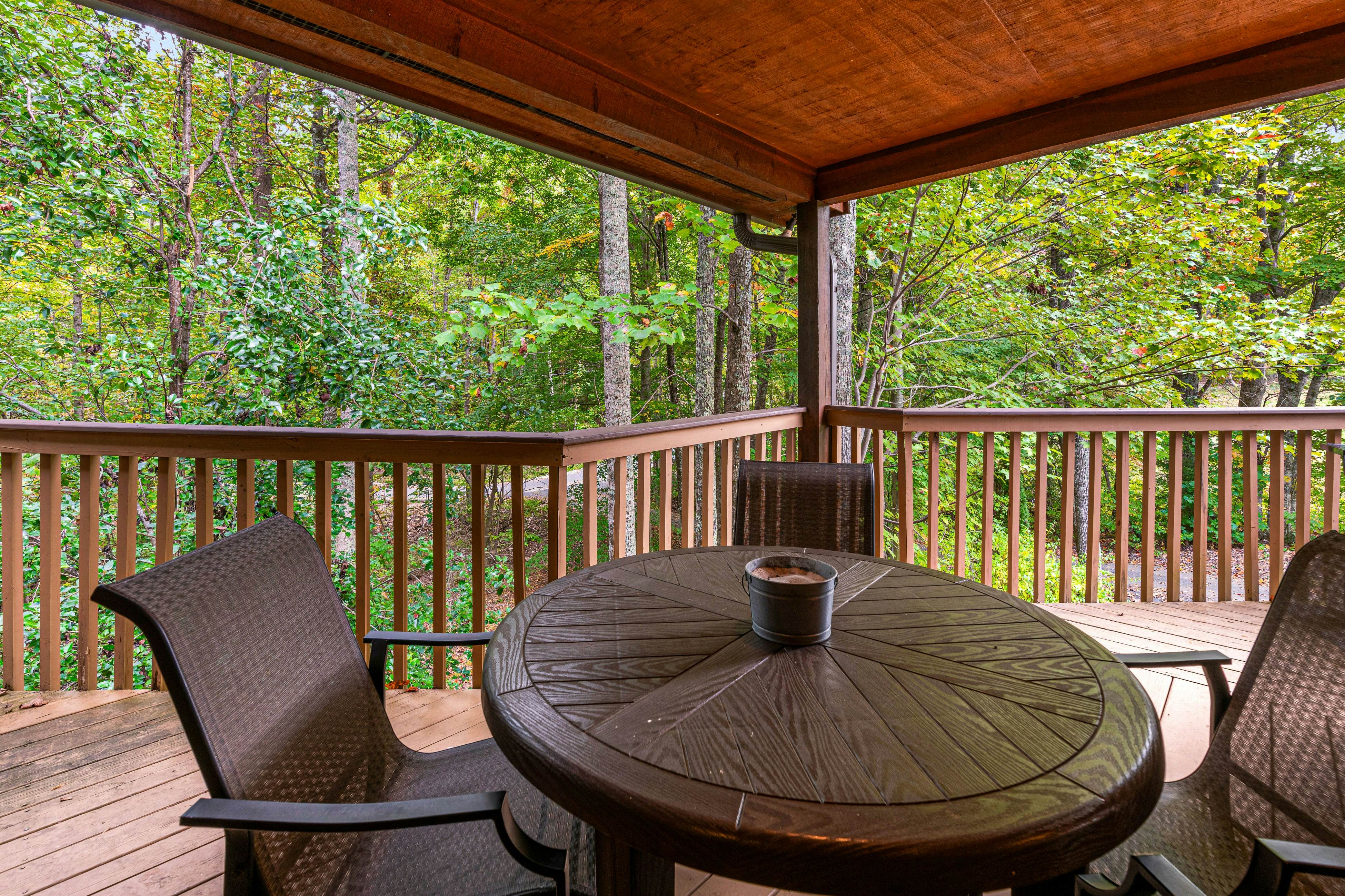 Smoky Mtn cabin w/ hot tub, firepit, game room, deck, & free attraction tickets