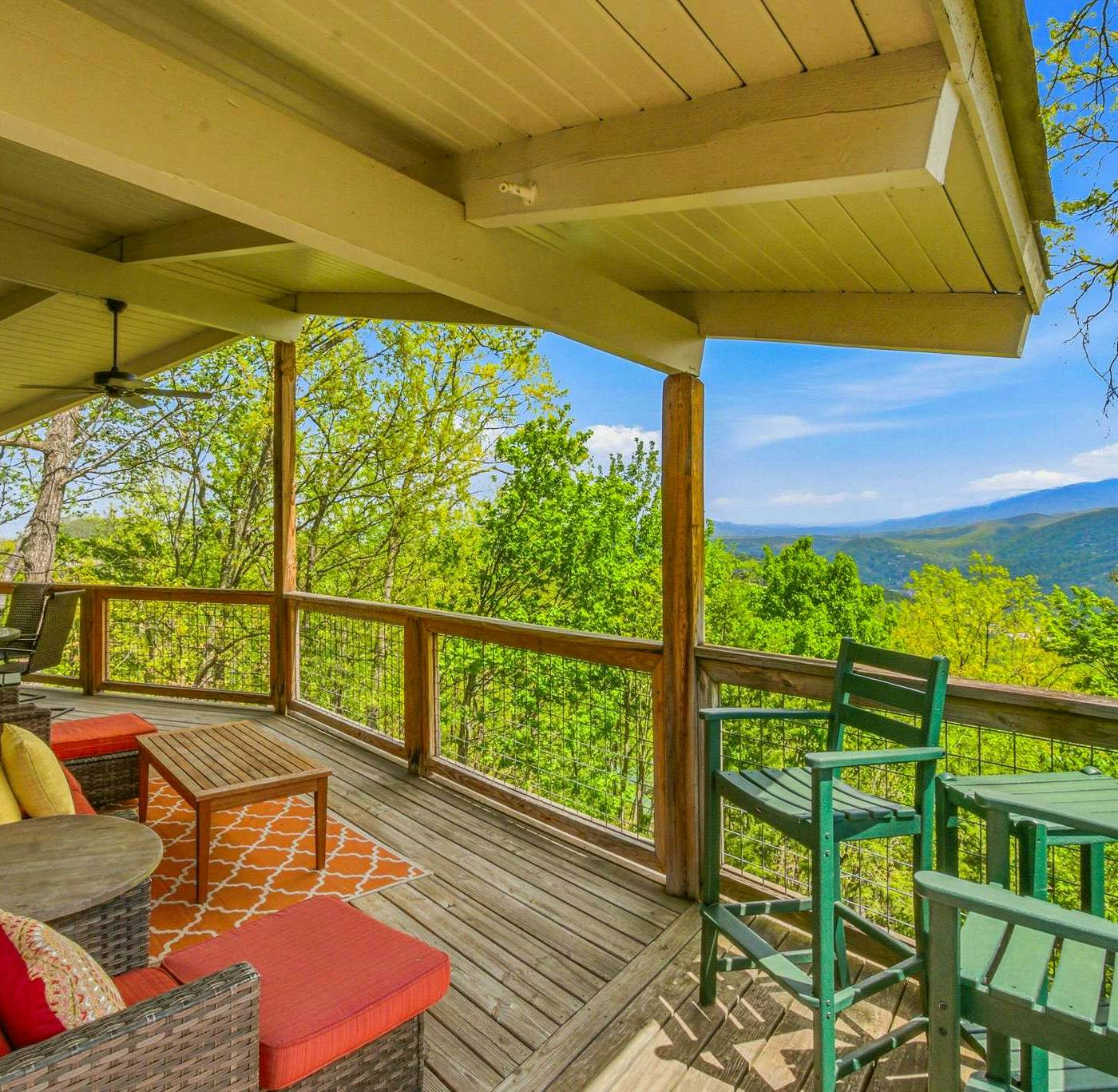 Chalet Village Cabin, Sleeps 9, Mtn View, 360 Deck