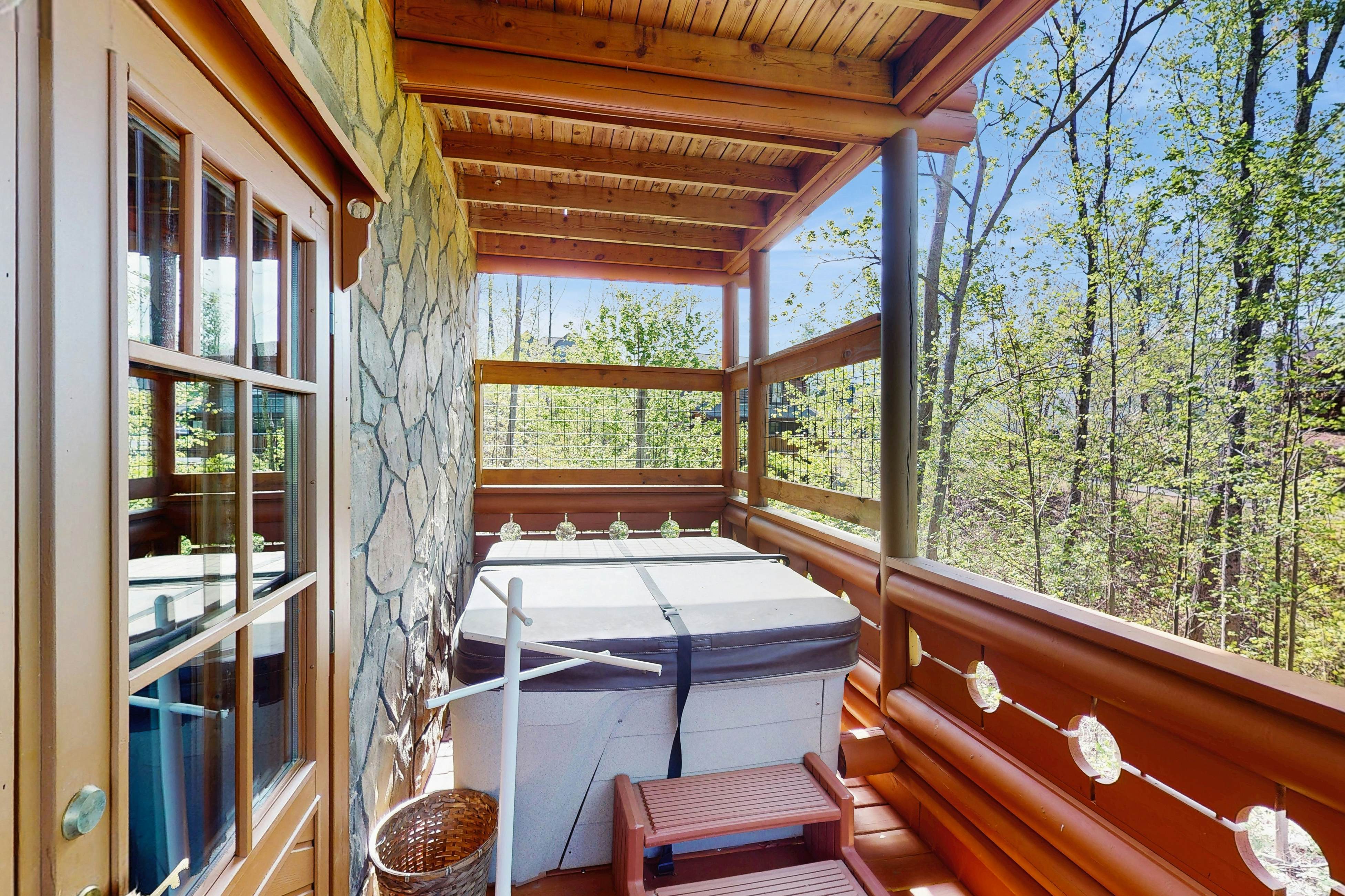 Peaceful Log Cabin, Sleeps 6・Hot tub・Fireplace