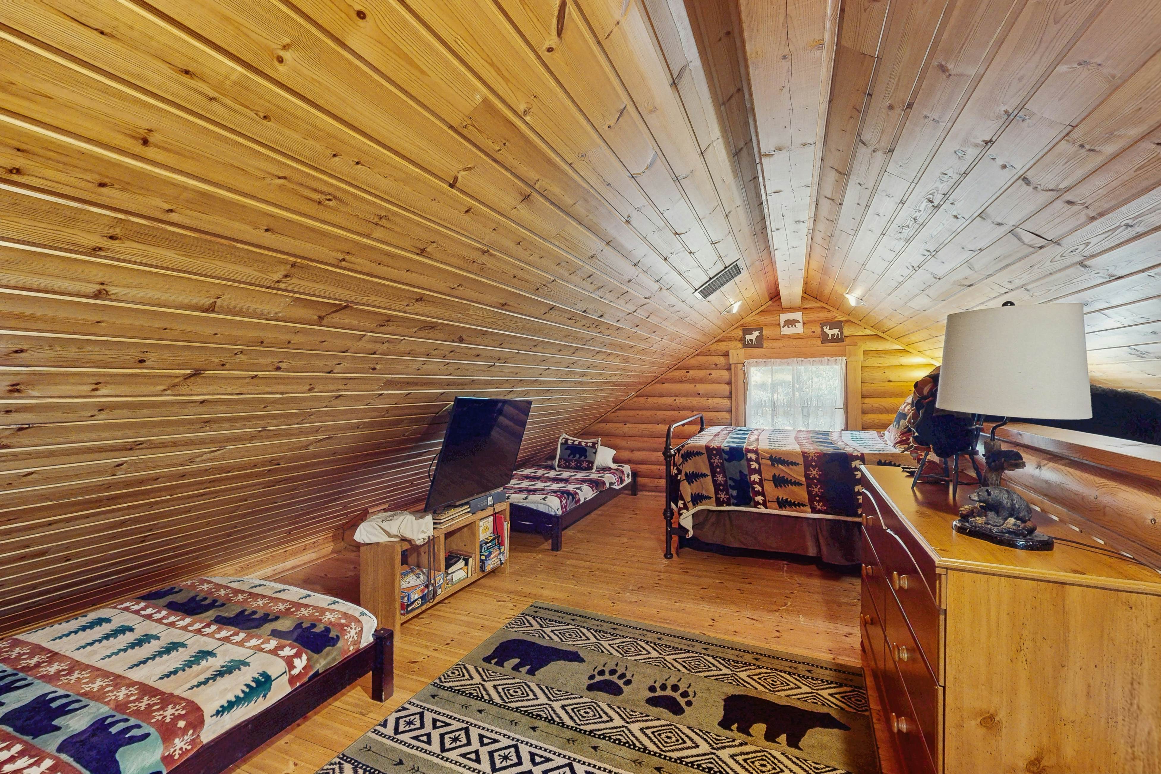 Peaceful Log Cabin, Sleeps 6・Hot tub・Fireplace
