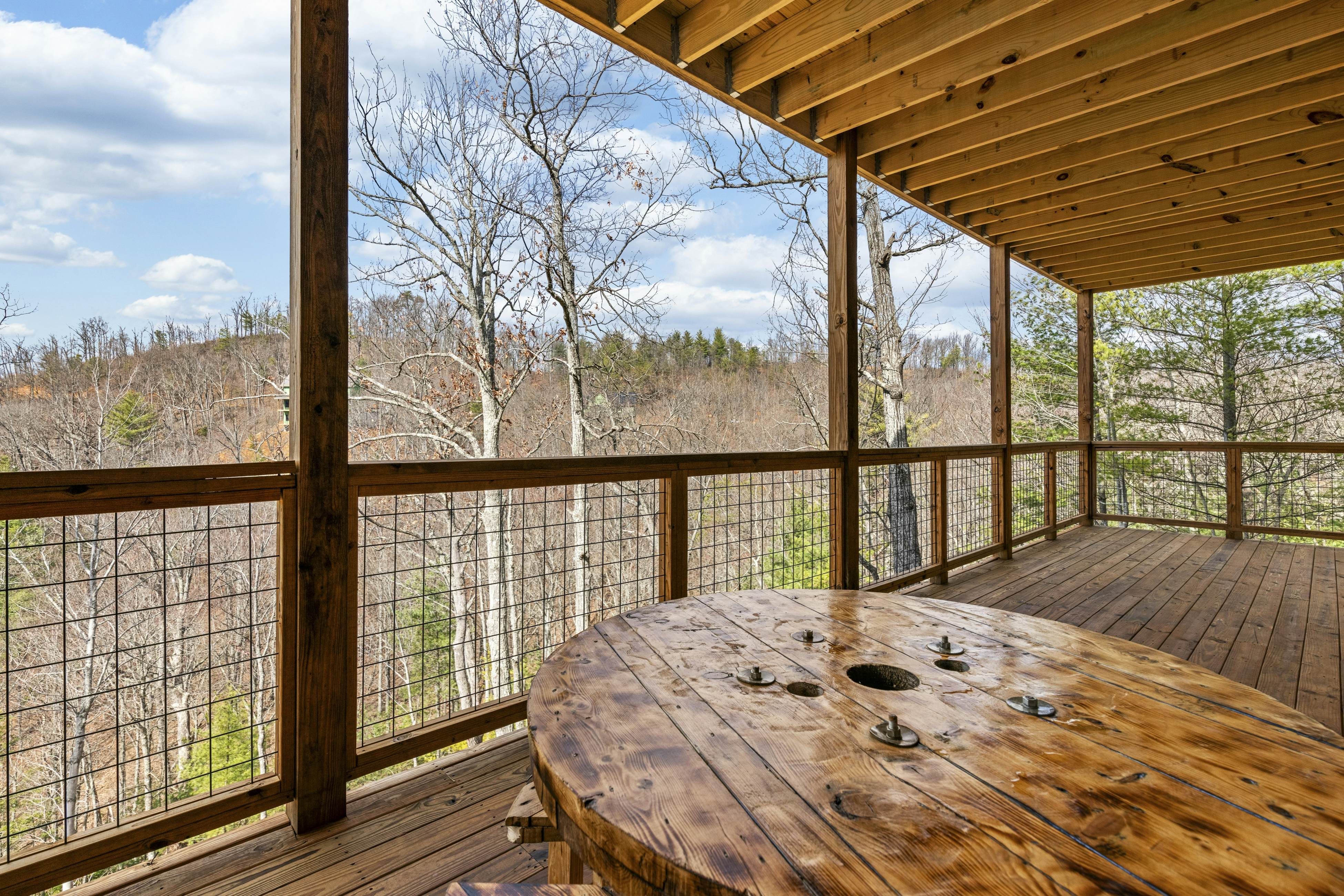 Lovely cabin with tons of amenities, pool, hot tub, theater, pool table, et al!