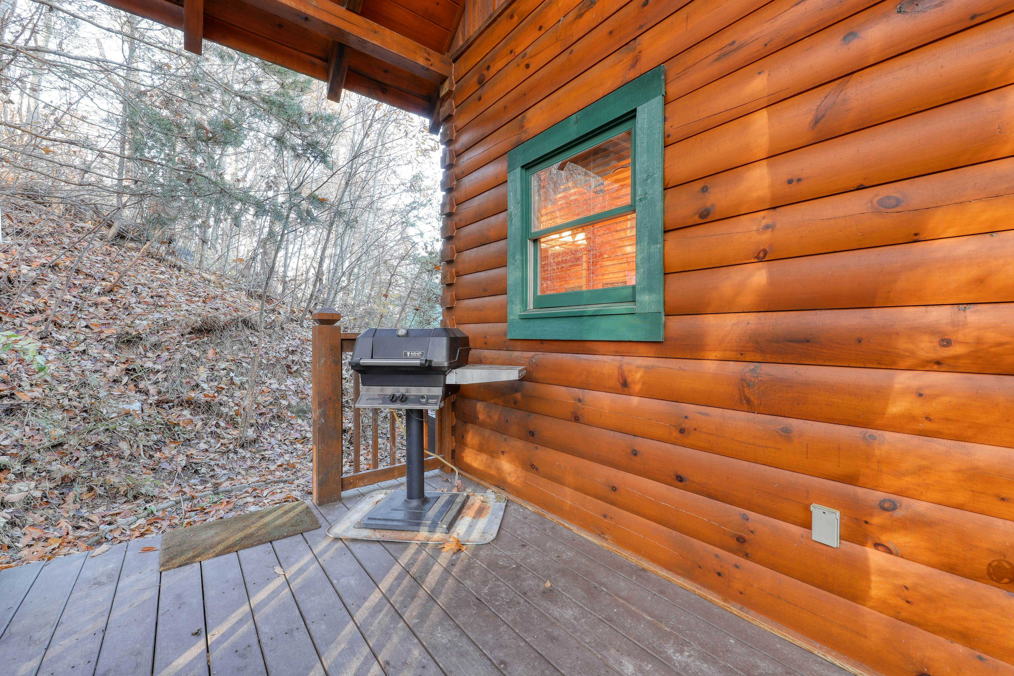 Log cabin w/ Free Attraction Tickets, amazing mountain vistas & private hot tub