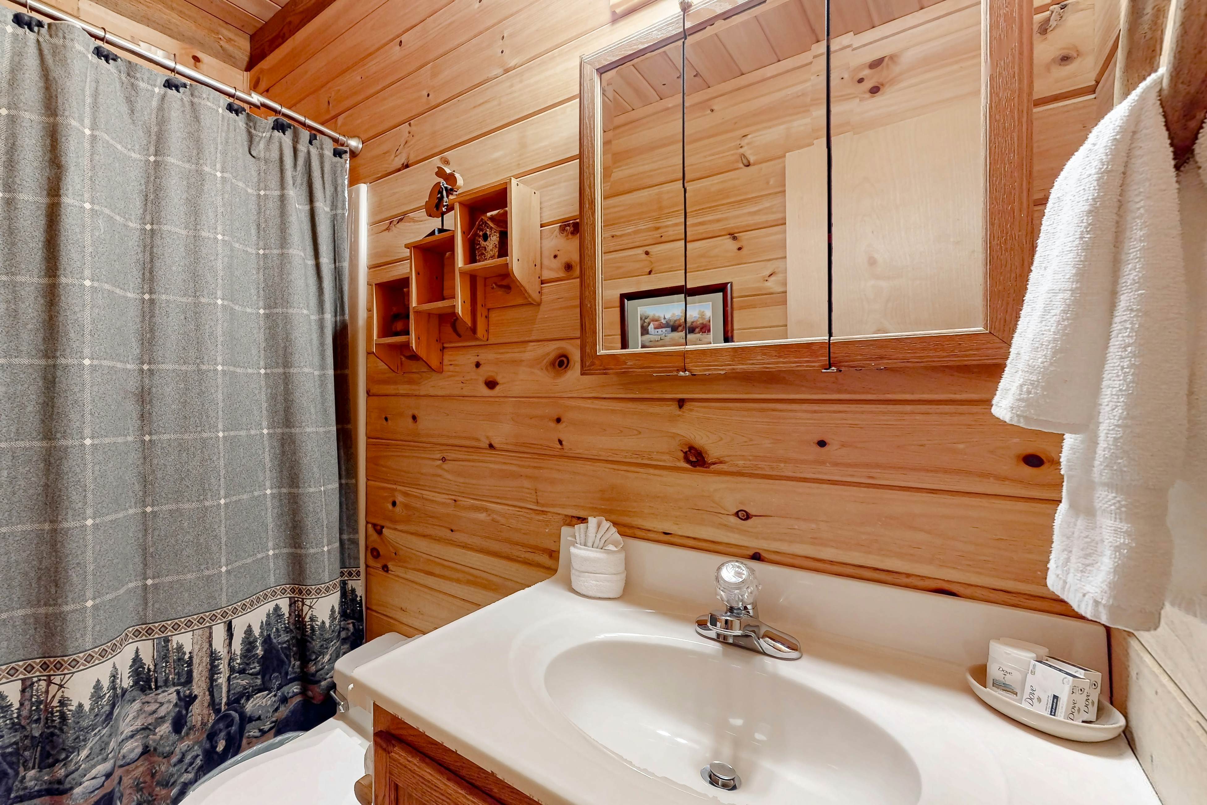 Serene cabin w/ Free Attraction Tickets, fire pit, screened porch & hot tub
