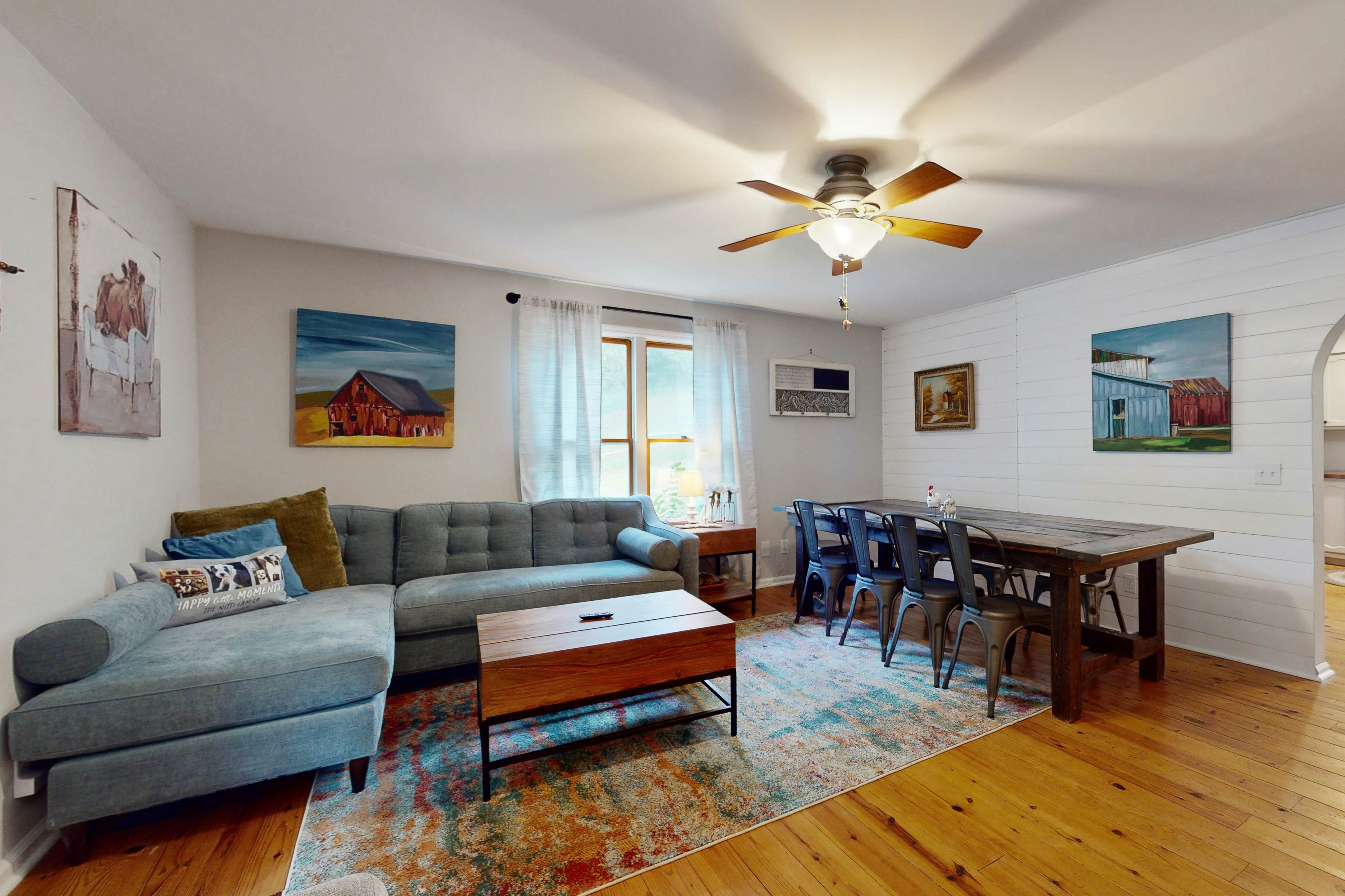 Classic farmhouse-style home w/ front porch, hot tub, & free attraction tickets