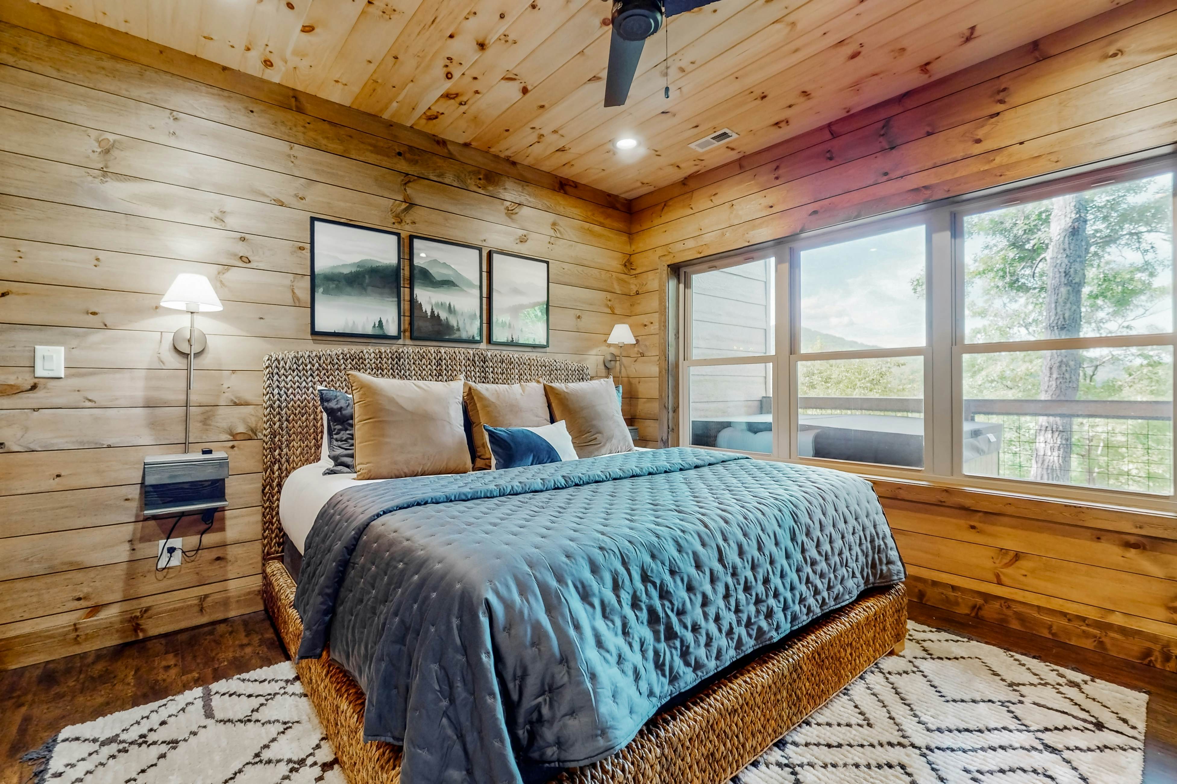 Modern Luxe Cabin w/Hot Tub, Mountain Views, Game Room, +Free Attraction Tickets